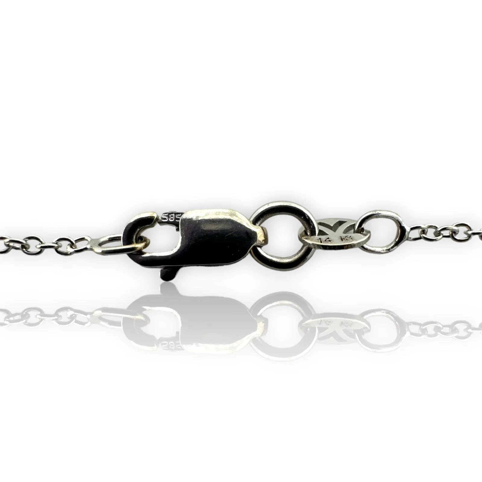 LeVian Solid 14kt White Gold Ombre Graduated Blue Blueberry Sapphire and White Vanilla Diamond Pendant on 18" Cable Chain - Image 5