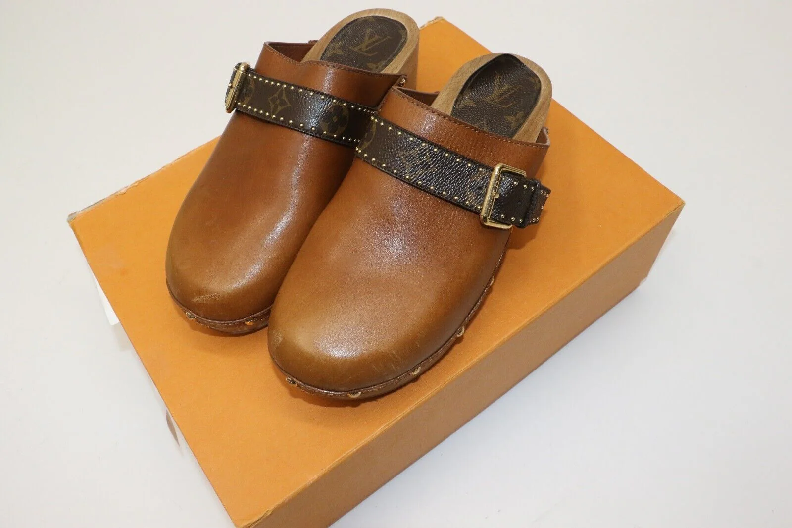 LOUIS VUITTON COTTAGE CLOG MULE COGNAC - EU 41 US 11 - Image 2