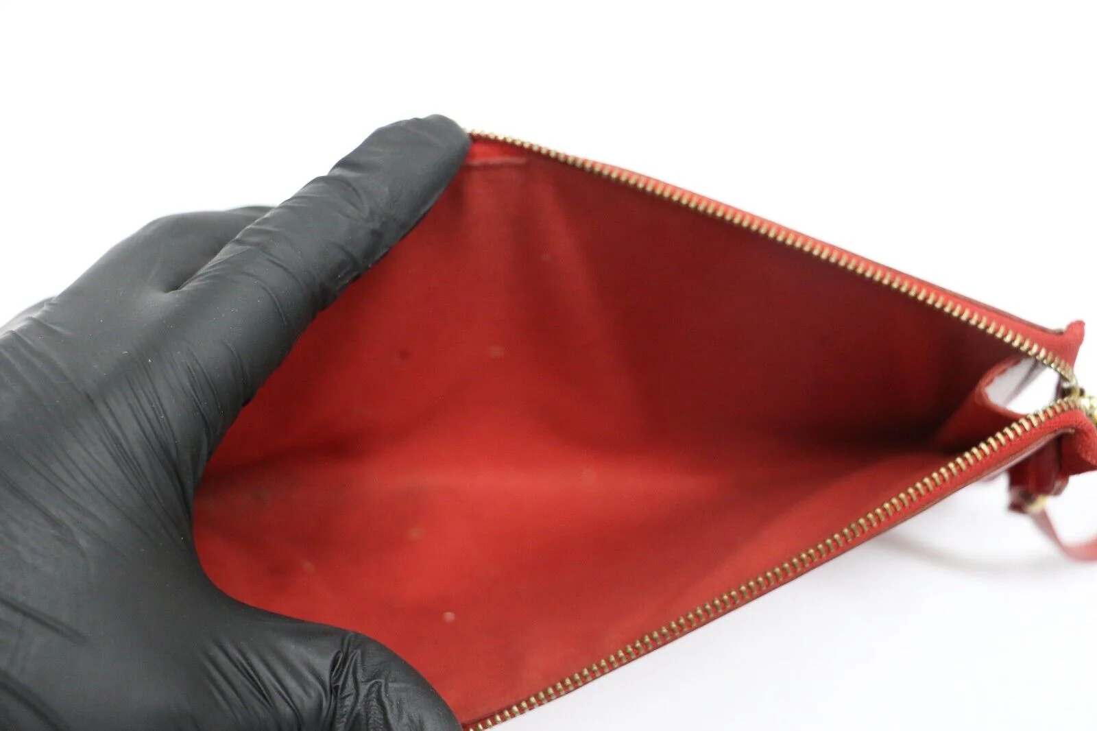 Louis Vuitton Epi Leather Red Pochette AR1004 - Image 11