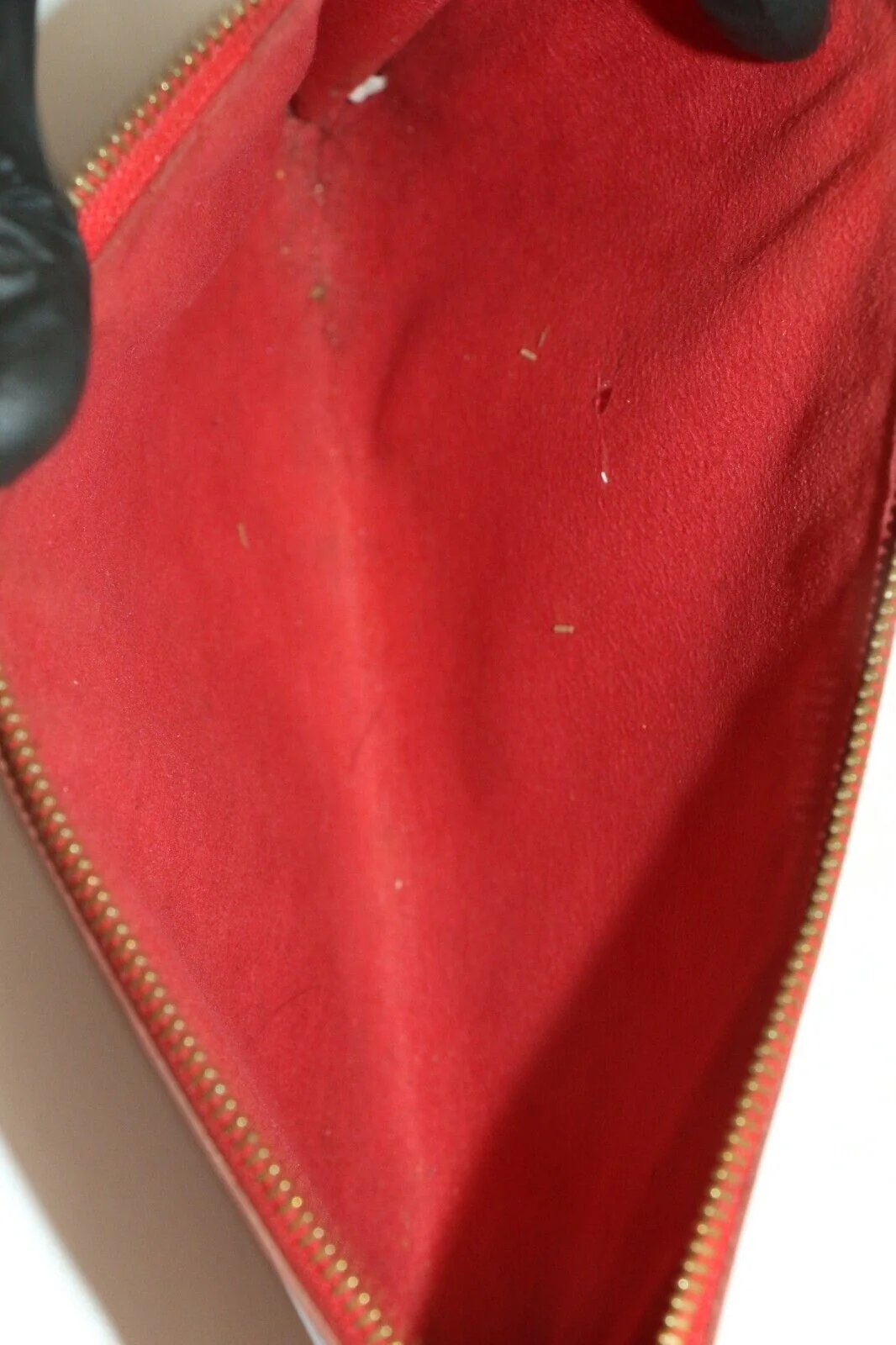 Louis Vuitton Epi Leather Red Pochette AR1004 - Image 12