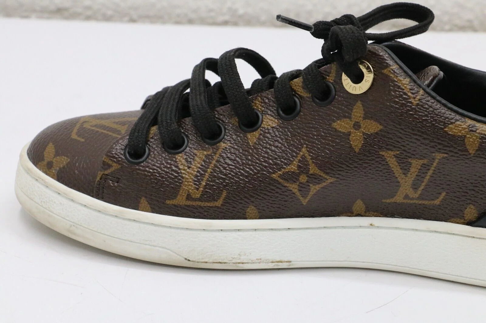 Louis Vuitton FrontRow Monogram Canvas Patent Sneakers Womens Size 36/US 6 *READ - Image 6