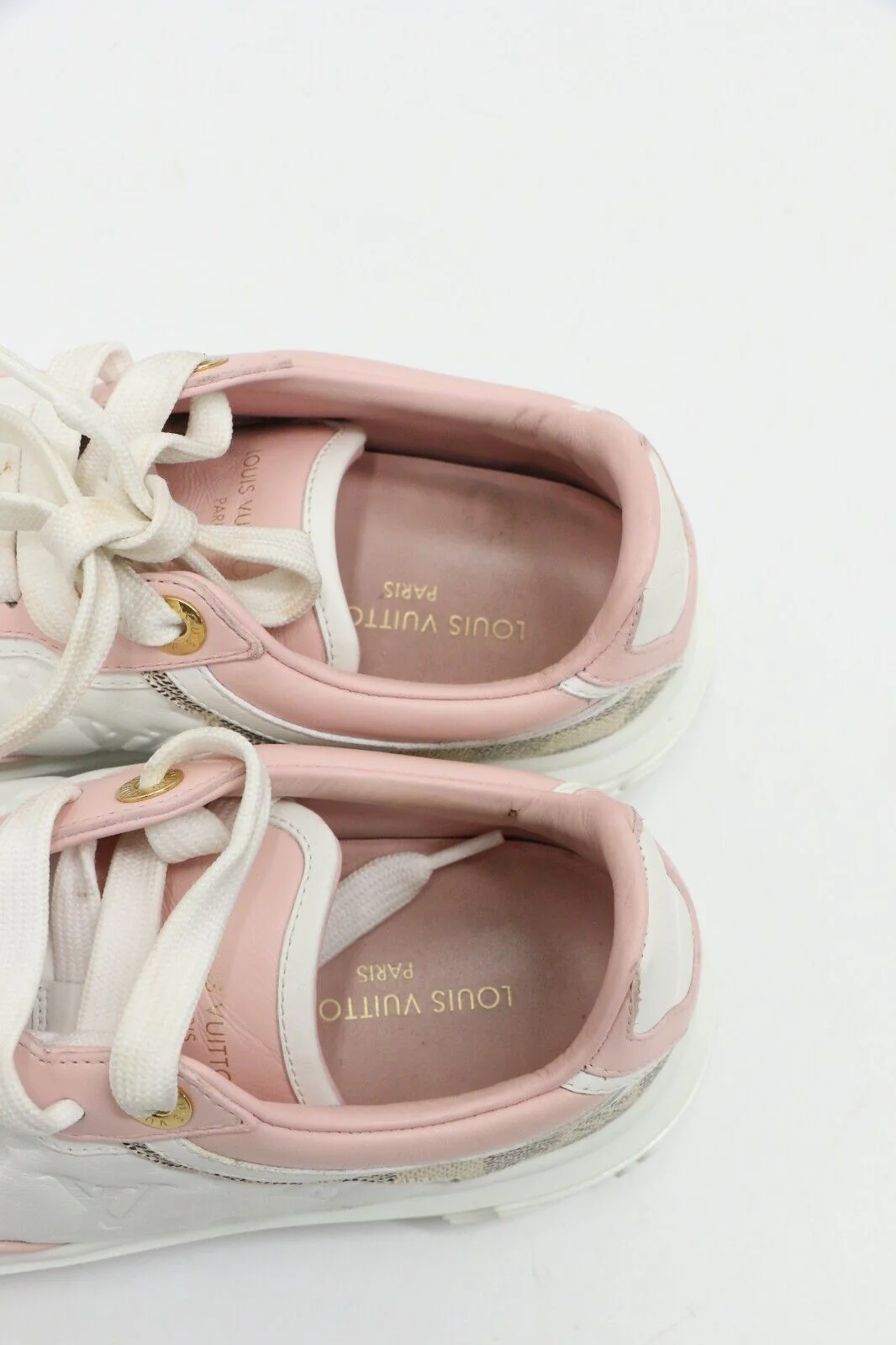 Louis Vuitton Monogram Embossed Damier Time Out Womens Sneakers Size 36.5/US 6.5 - Image 7