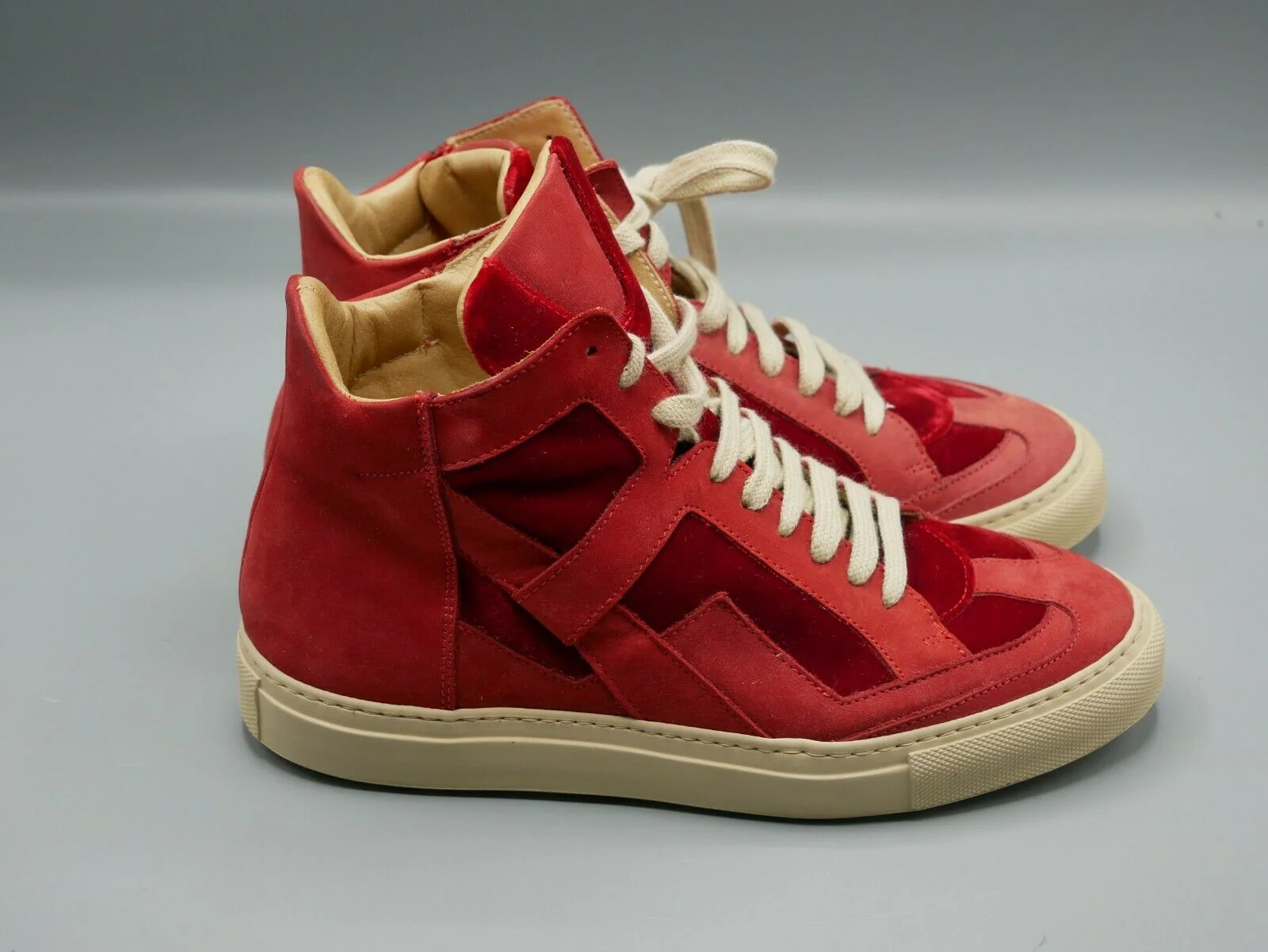 Maison Martin Margiela MM6 Leather Cutout Trainers Hi Top Sneakers Womens Sz 37 - Image 5