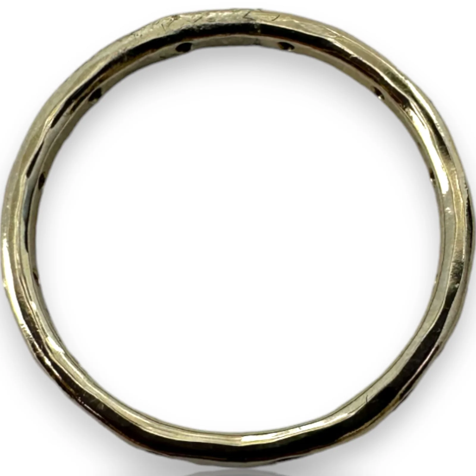 Melissa Joy Manning Solid 18kt Recycled White Gold 12 Black Diamond 1.7mm Wedding Stackable Band Size 5.75 - Image 4
