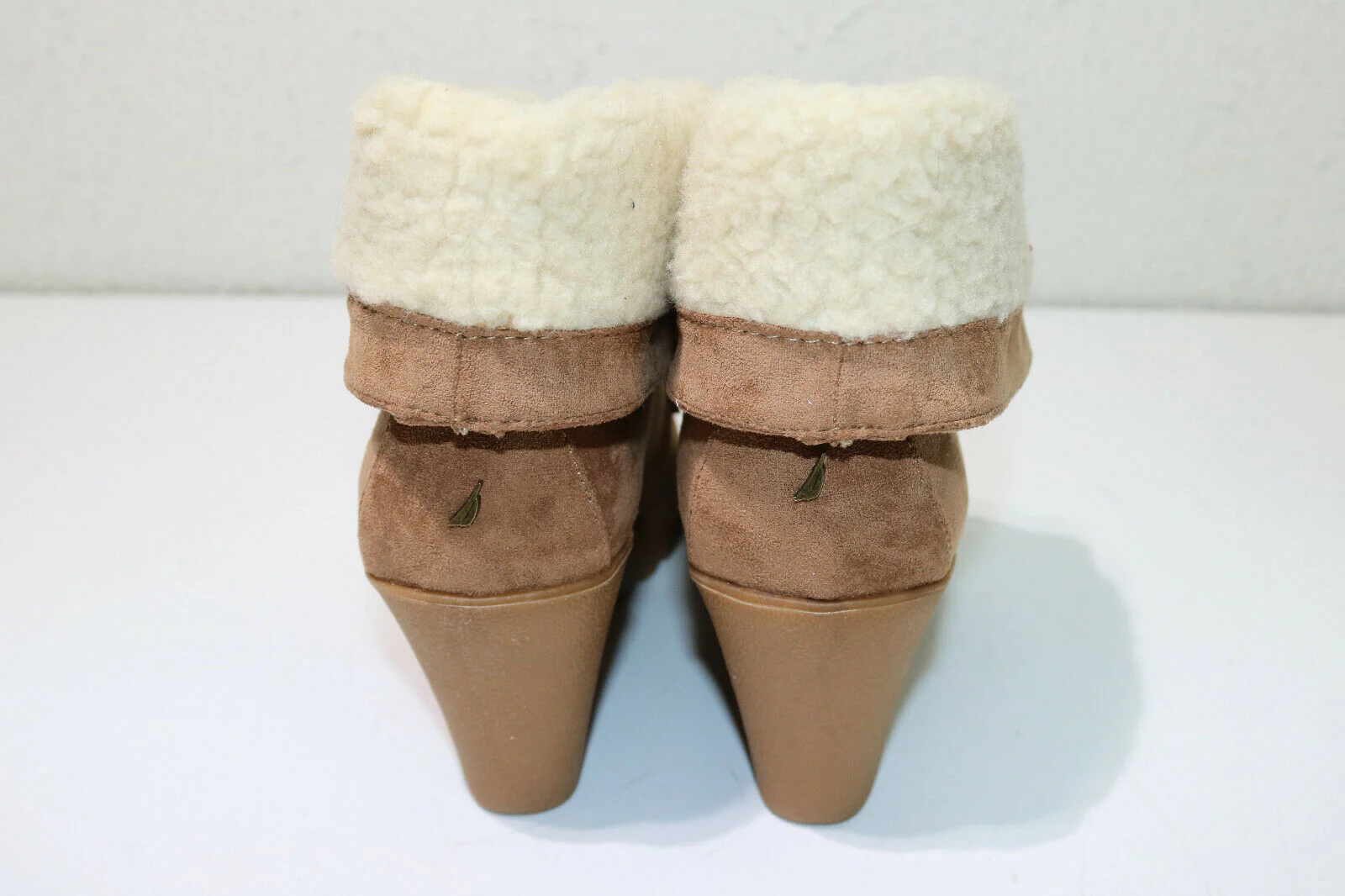 Nautica New Rendon Tan WW0221 Women's Wedge Bootie Size 7.5 - Image 4