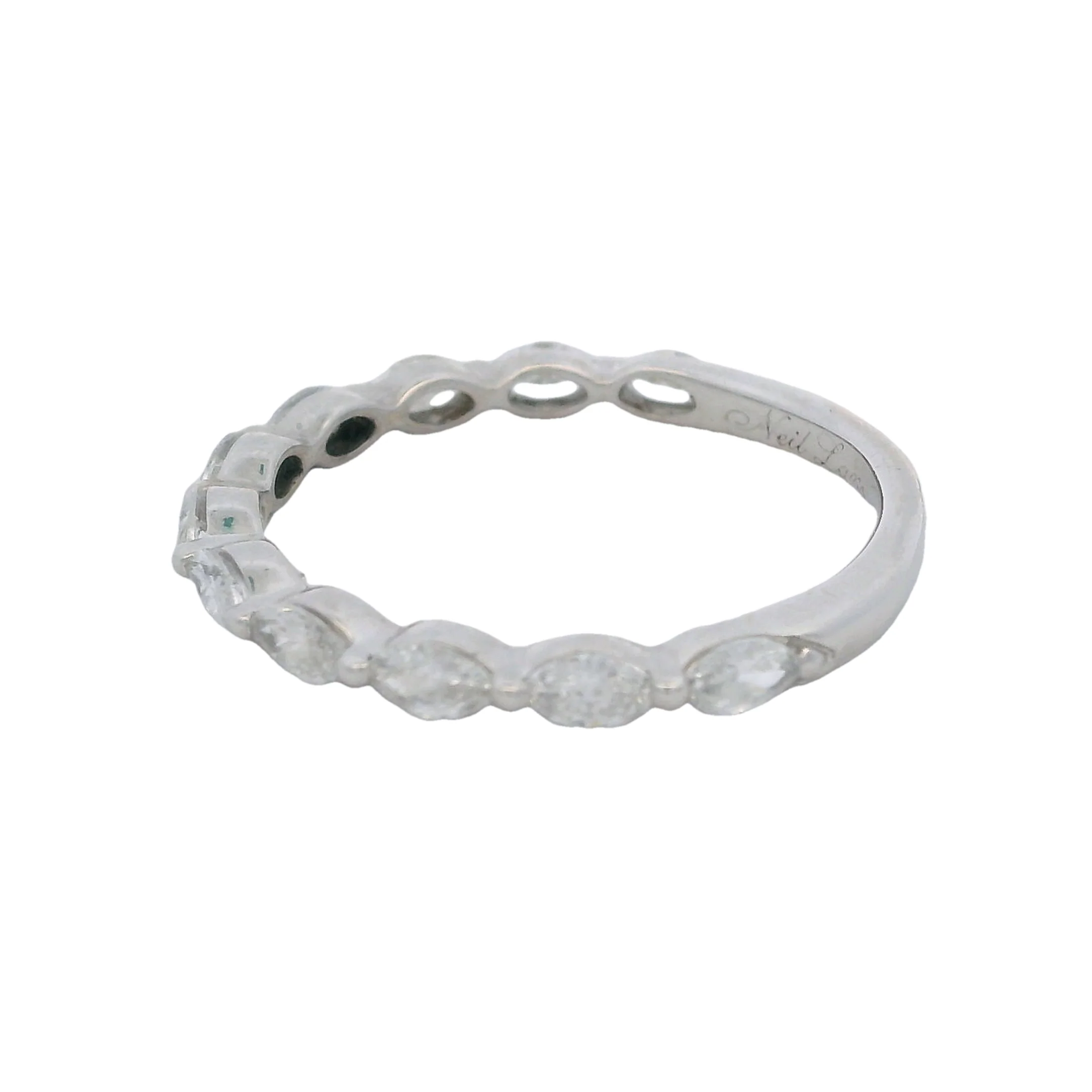 Neil Lane Premiere 14kt White Gold Marquise Diamond Half-Eternity Band Size 6 - Image 2