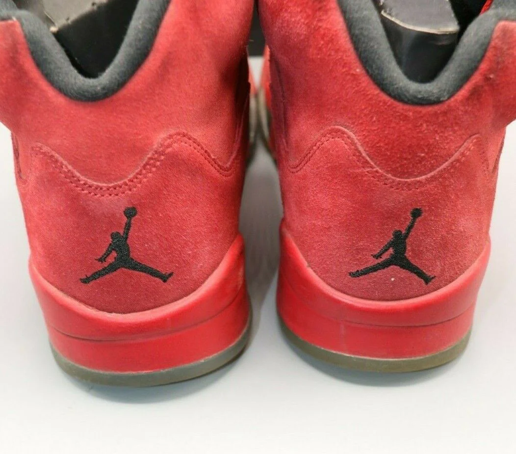 Nike Air Jordan 5 Retro University Red/Black Suede Men's Size 9 136027-602 - Image 4