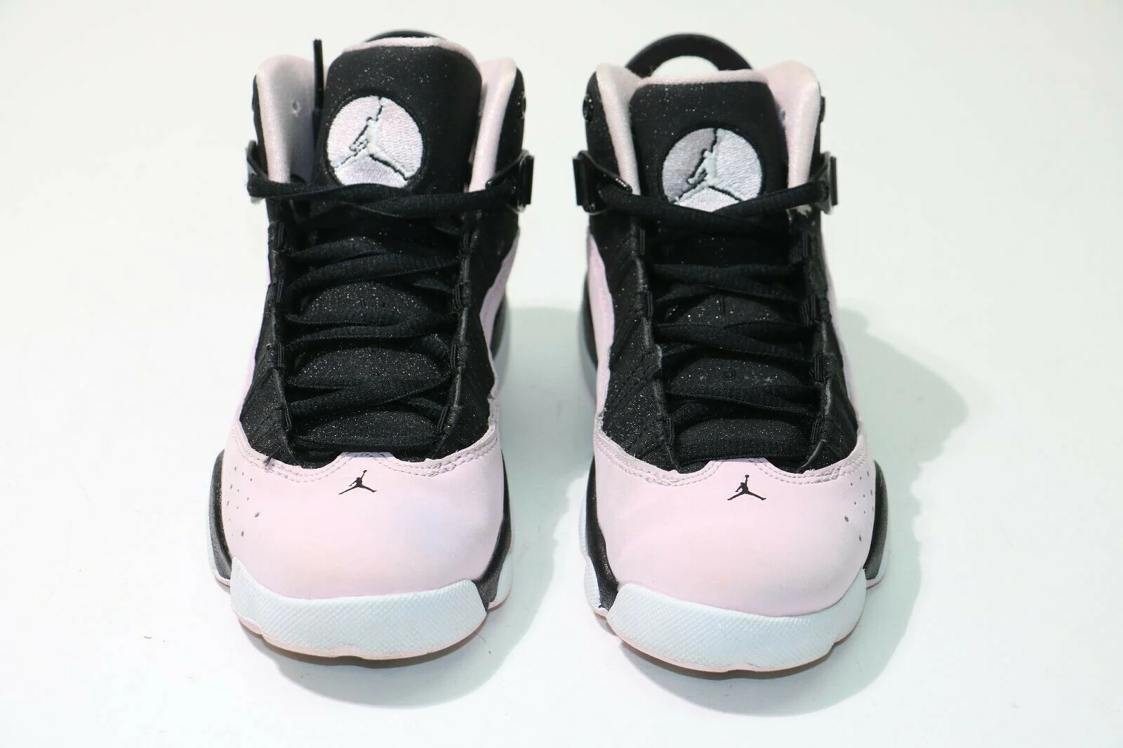 Nike: Air Jordan 6 Rings Sneaker - Black/Pink - 323431-006 - Youth 13c - Image 2
