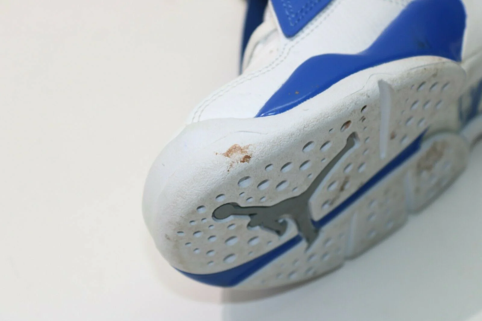 Nike Air Jordan 8.0 GS 467808 102 White/Metallic Silver Size 5.5Y(US) 38(EUR) - Image 8
