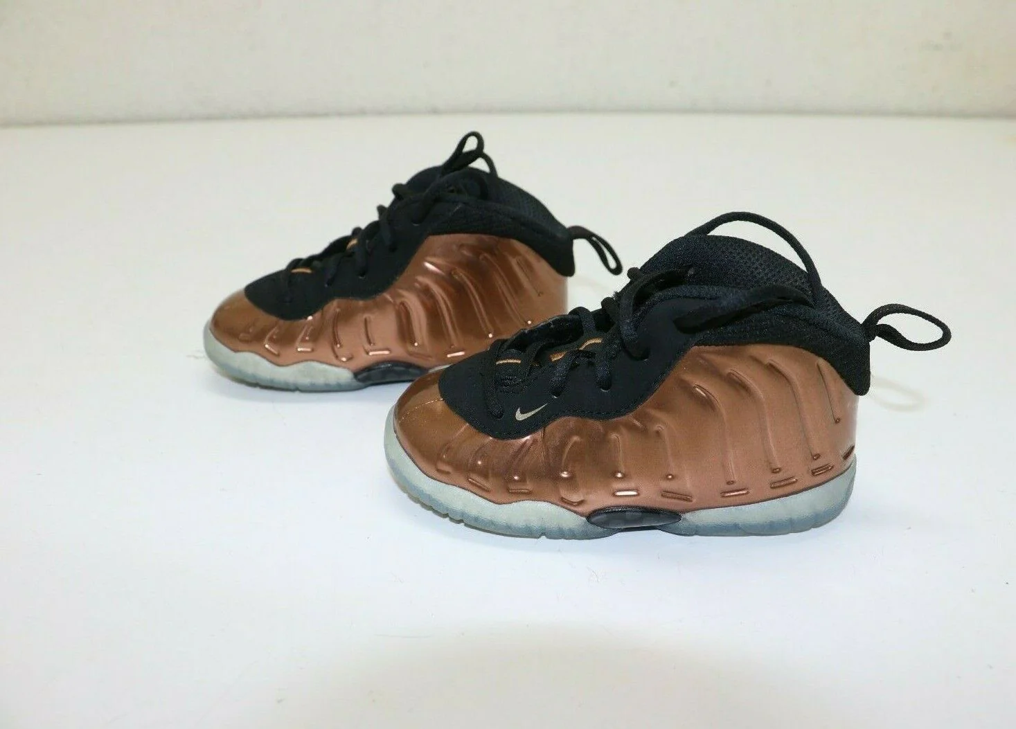 Nike Air Little Posite One TD Metallic Copper Black 723947-004 Toddler Size 6C - Image 4