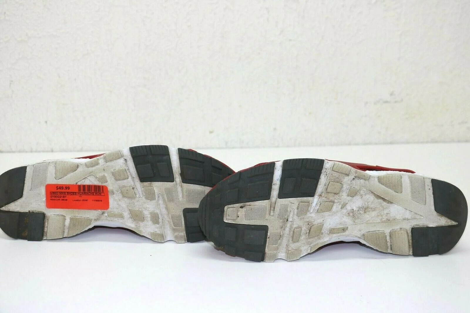 Nike: Huarache Run GS 'Gym Red' - 654275 604 - US 4.5Y - Image 6