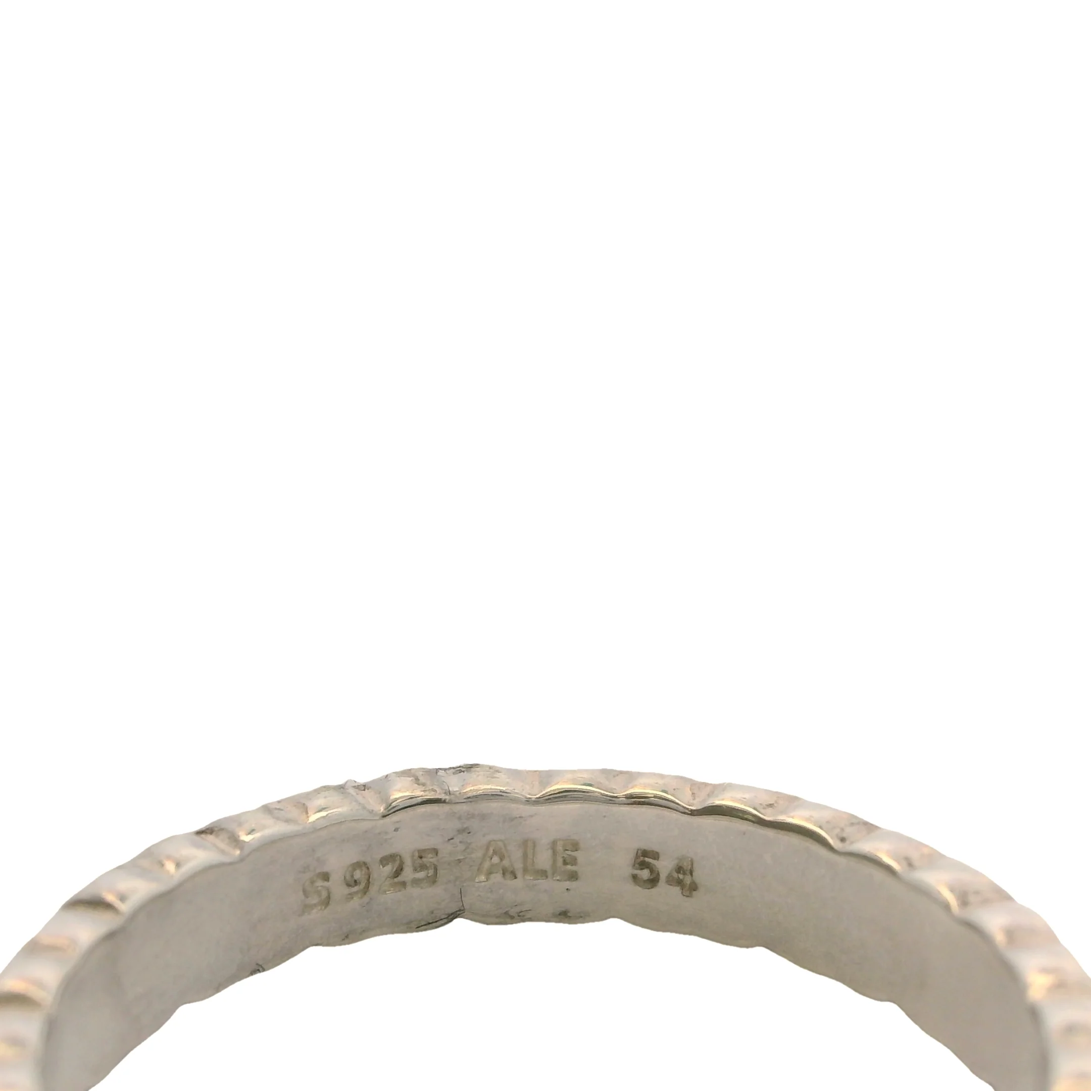 Pandora 925 Sterling Silver Abundance of Love Beige Enamel Hearts Ring Size 6.75 - Image 4