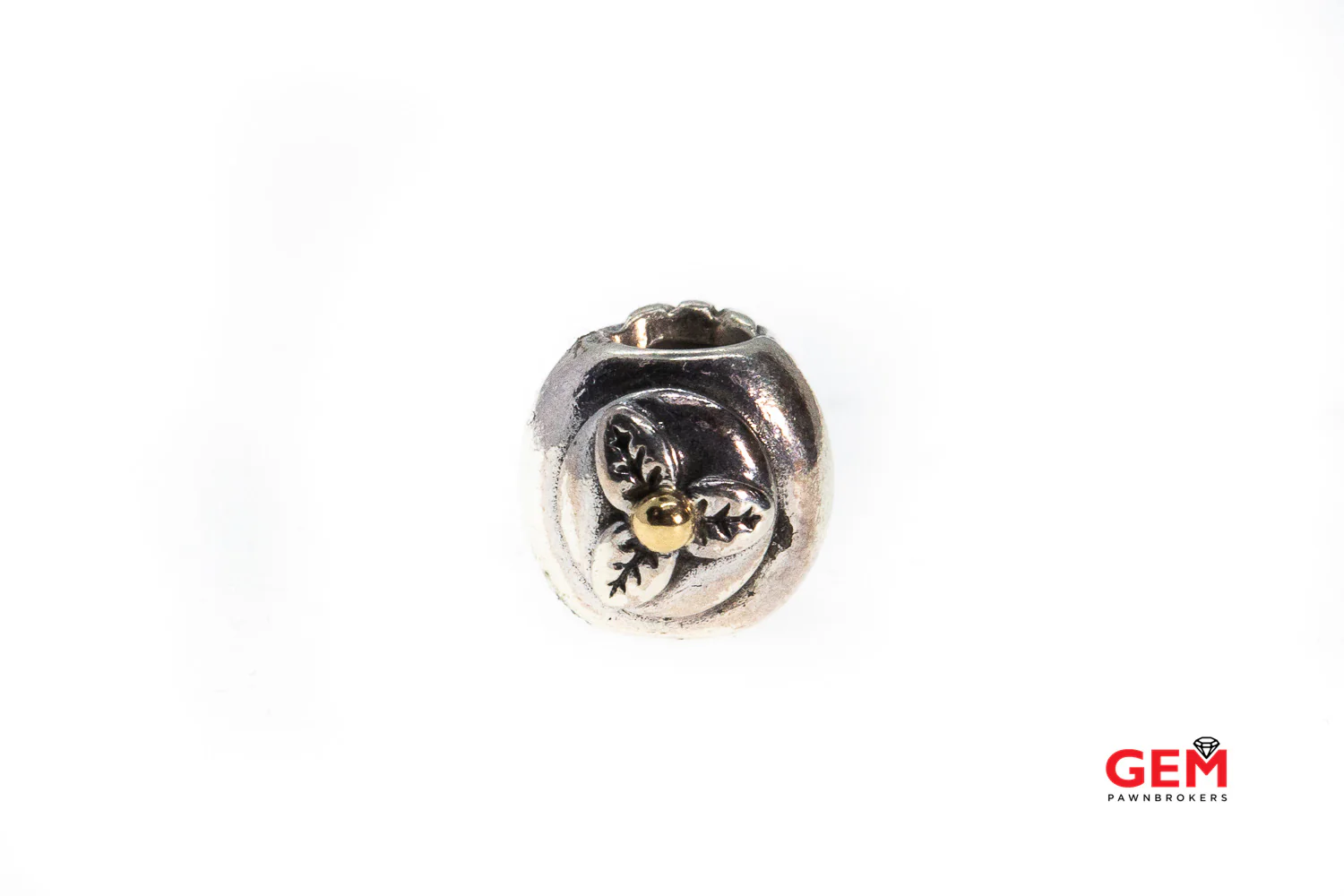 Pandora ALE Cupcake Charm 925 Sterling Silver Gold Tone Bead - Image 4