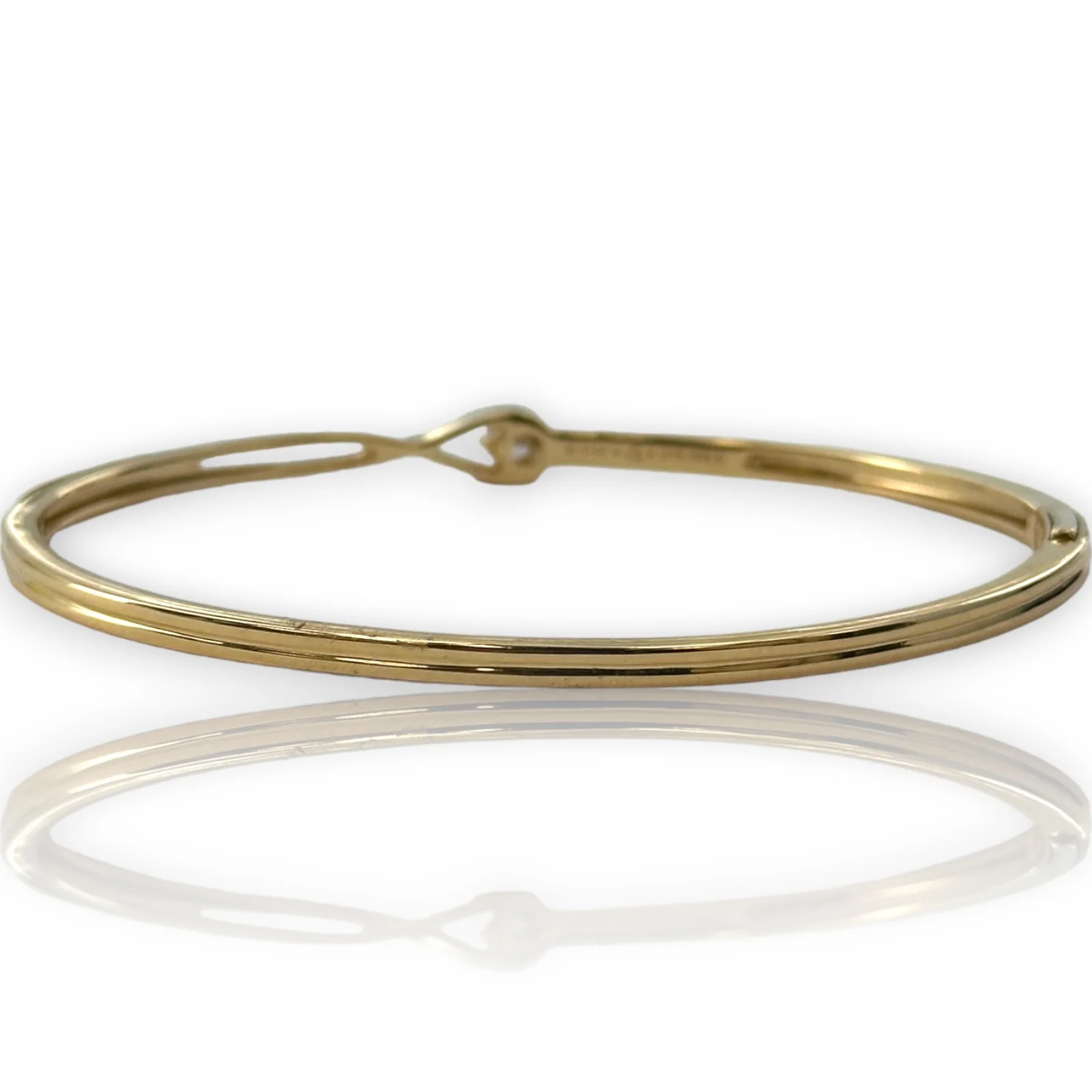 Pandora Infinite Lab-grown Diamond Bangle 0.25ct 14k in Yellow Gold - Image 3