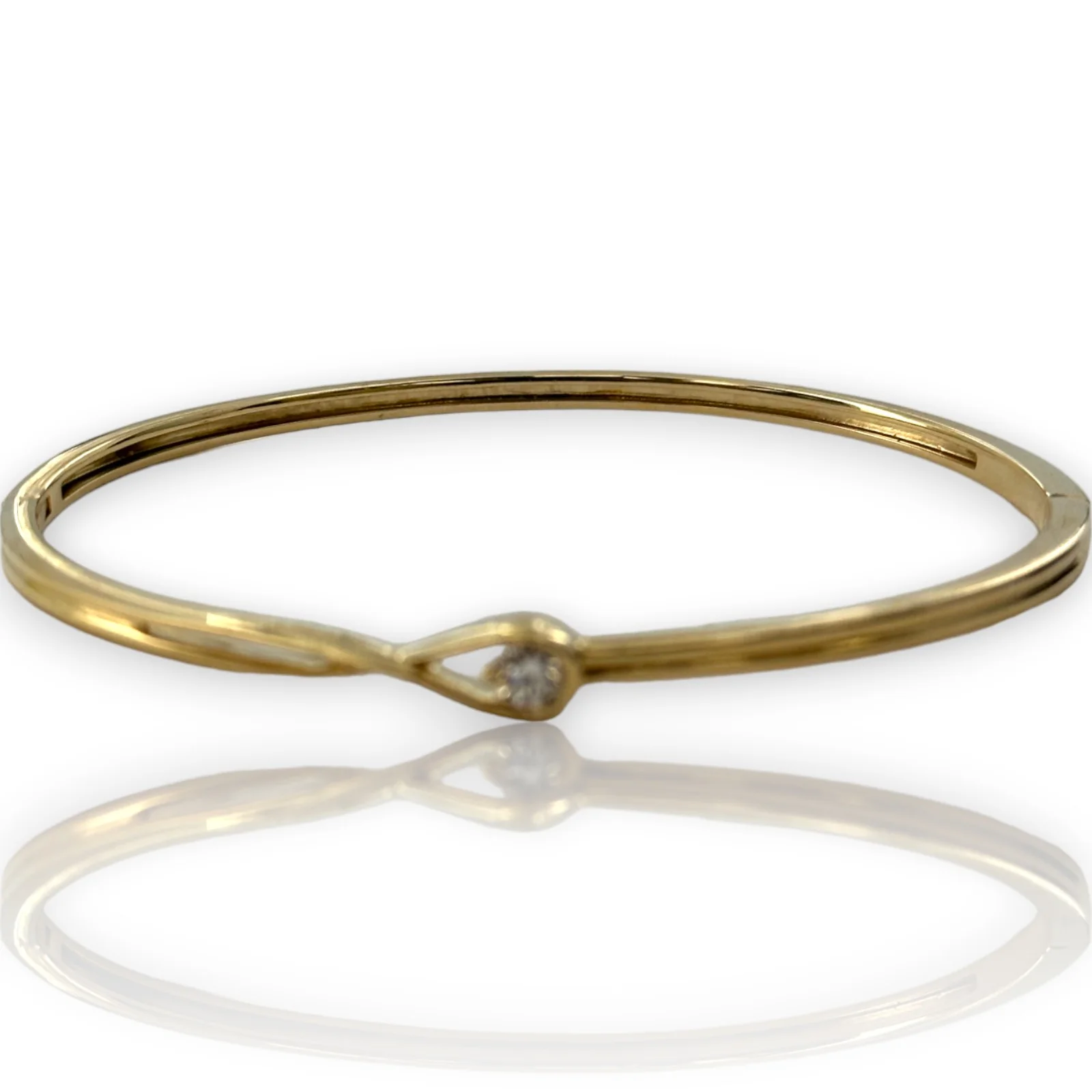 Pandora Infinite Lab-grown Diamond Bangle 0.25ct 14k in Yellow Gold - Image 4