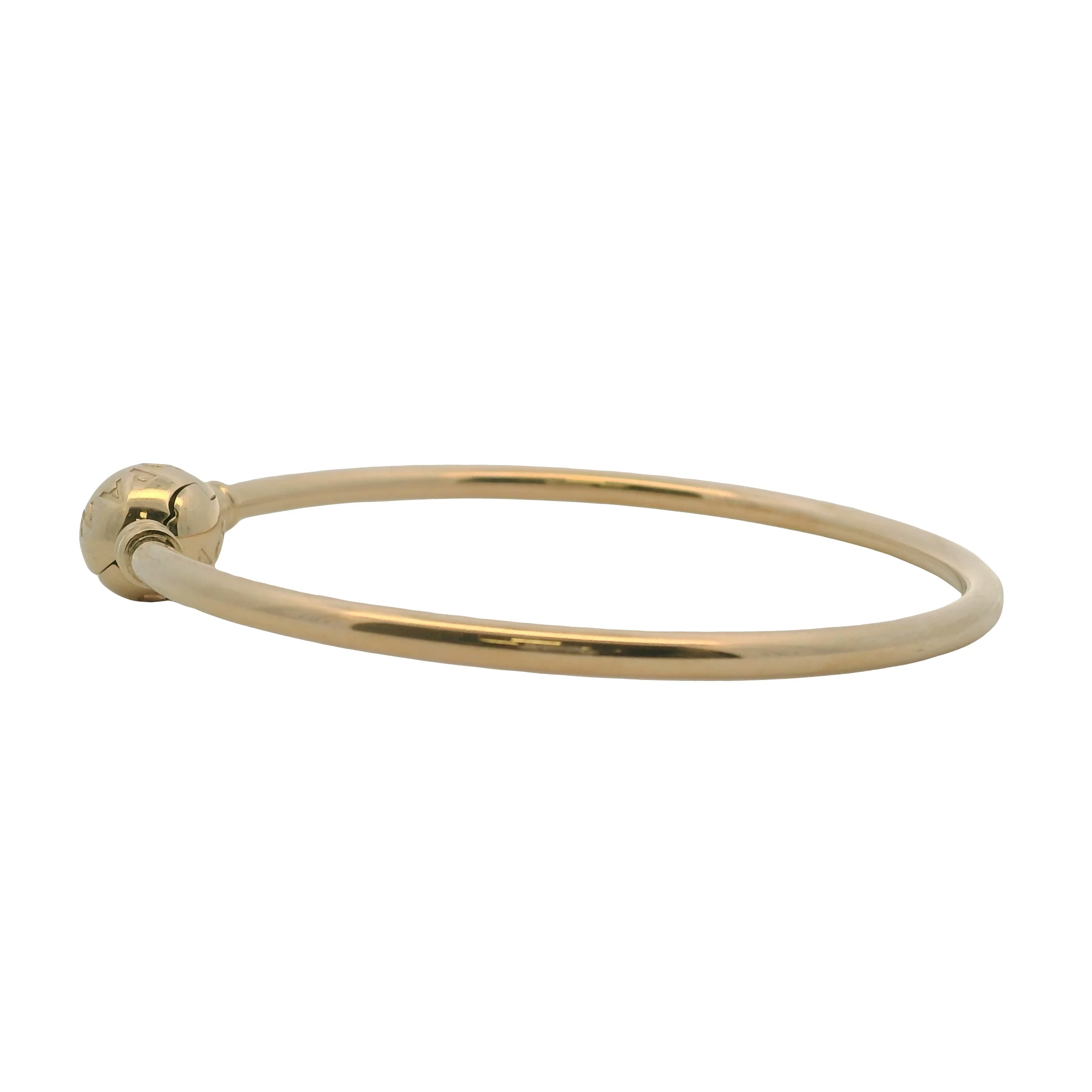 Pandora Moments Solid 14kt Yellow Gold Bangle Bracelet 6.7" - Image 3