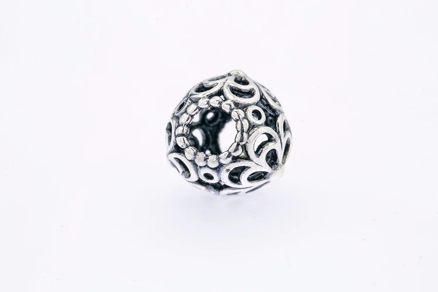 Pandora Open Work Flower Sterling Silver Bead Charm - Image 2