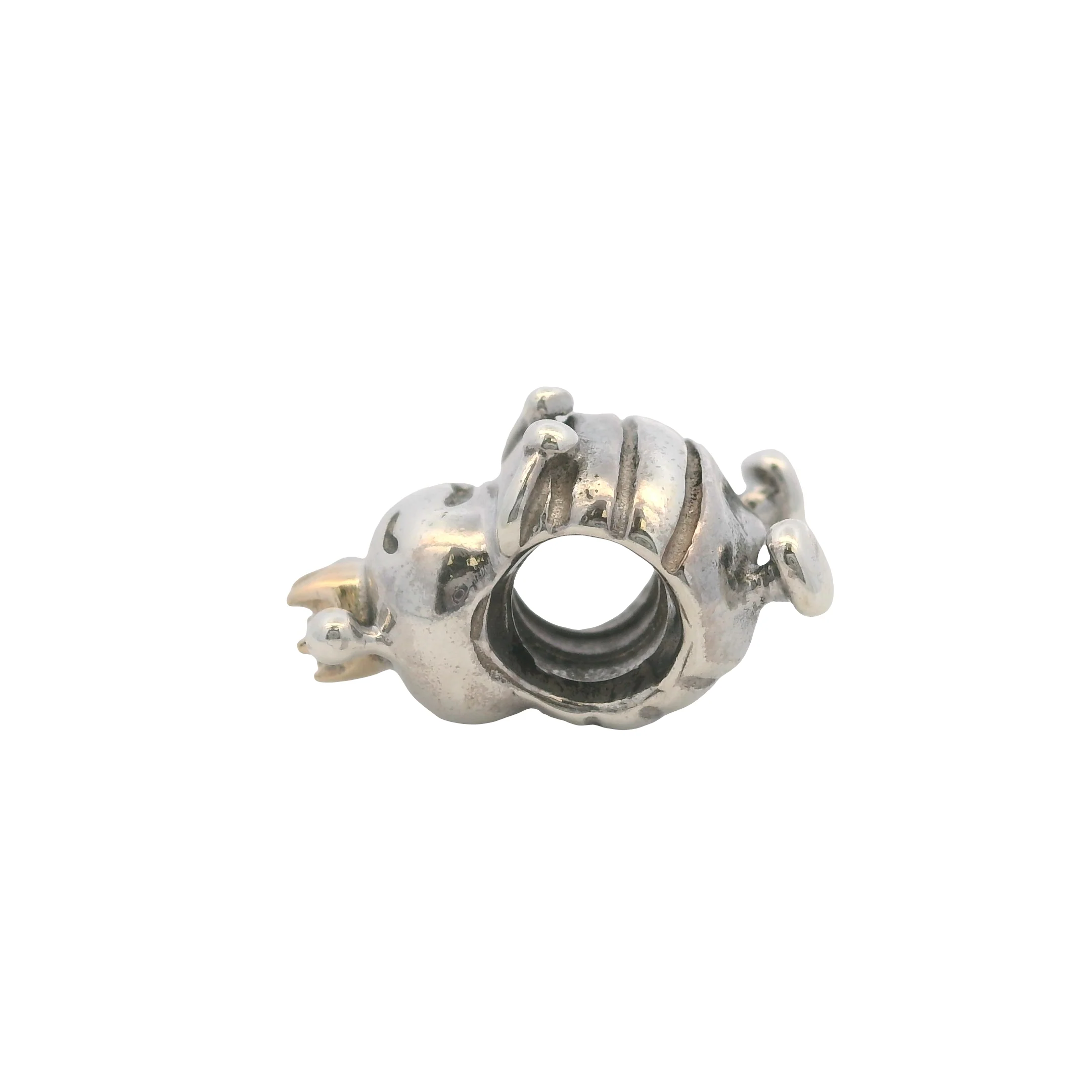 Pandora Retired 925 Sterling Silver and 14kt Crown Queen Bee Slider Charm - Image 6