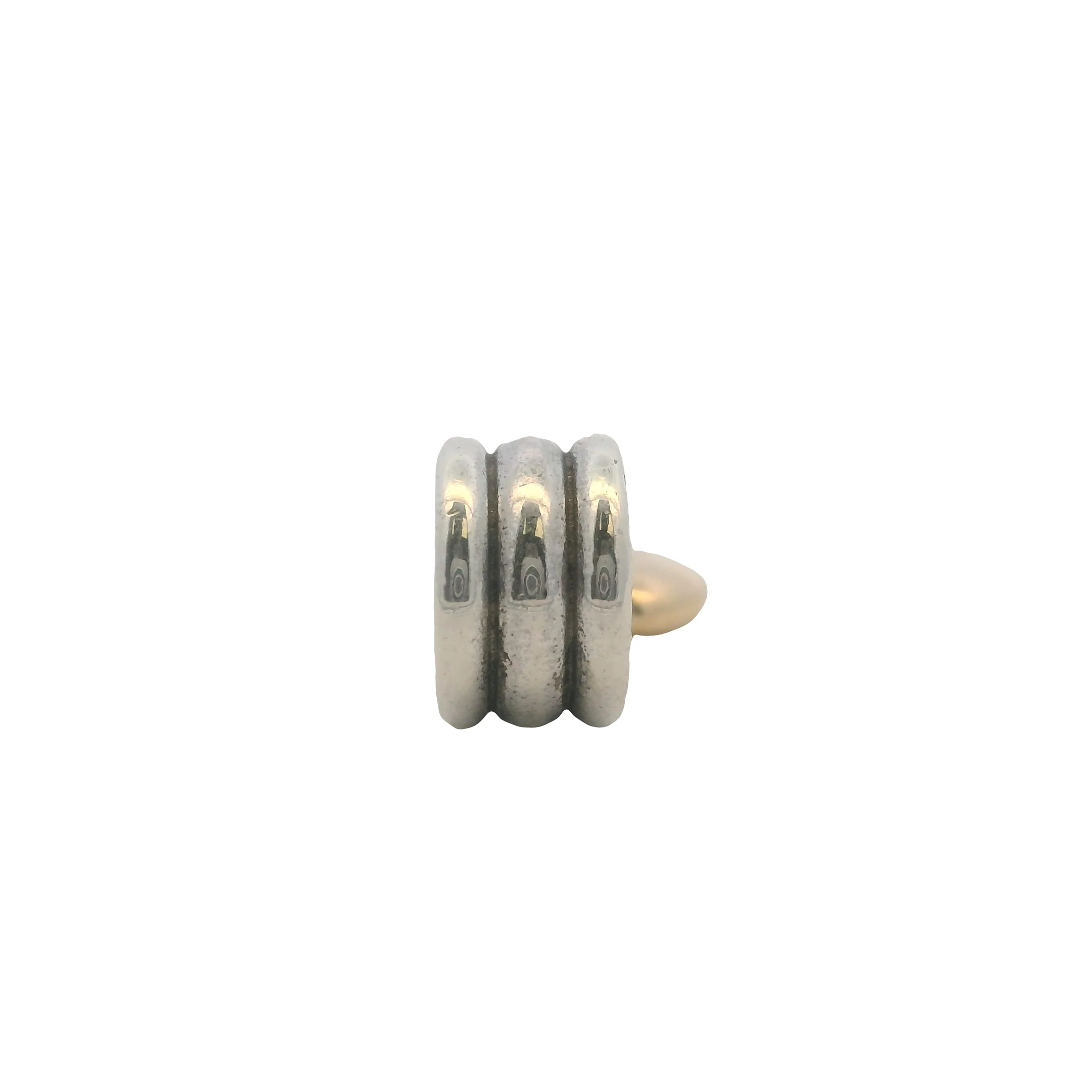Pandora Solid 925 Sterling Silver and 14k Yellow Gold Dangle Slider Charm - Image 4