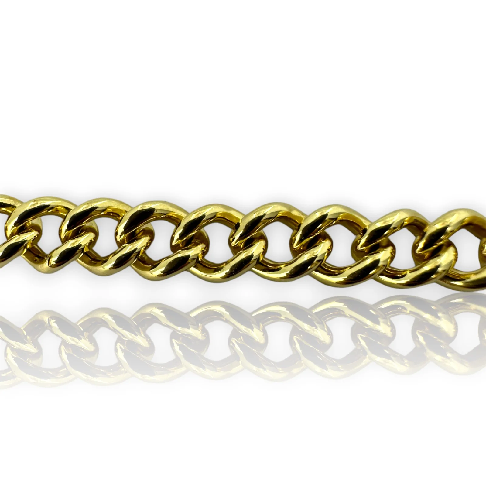 Penny Preville Designer Solid Heavy 18kt Yellow Gold Curb Link ID Engravable Bracelet with Milgrain Detail 7.25" Length - Image 6