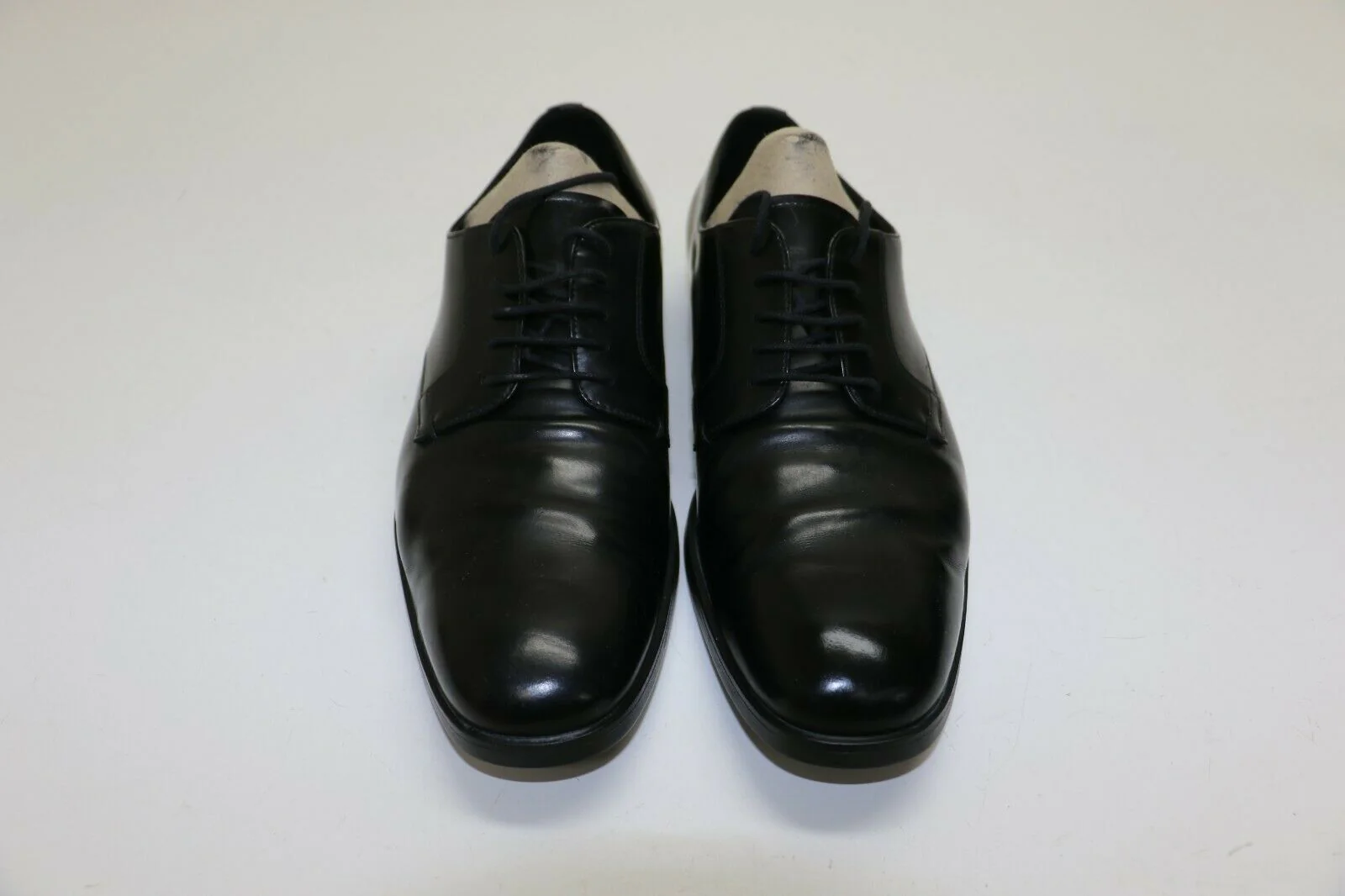 Prada DNC100 Luxury Derby Business Leather Shoes Black US 9 - Image 2