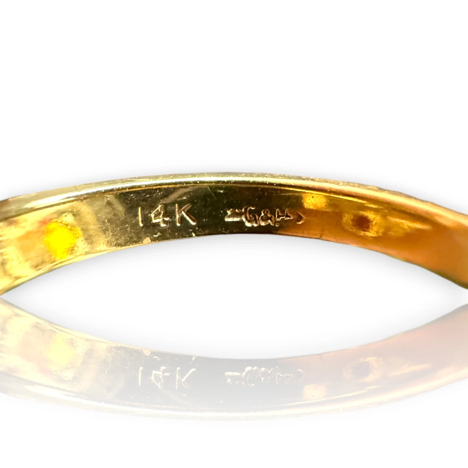 Retro 1930-40s Gochman & Held Solid 14kt Rose, Yellow, and White Gold Cocktail Ring with Old Mine Cut Diamonds and Lab Rubies Size 6 - Image 7