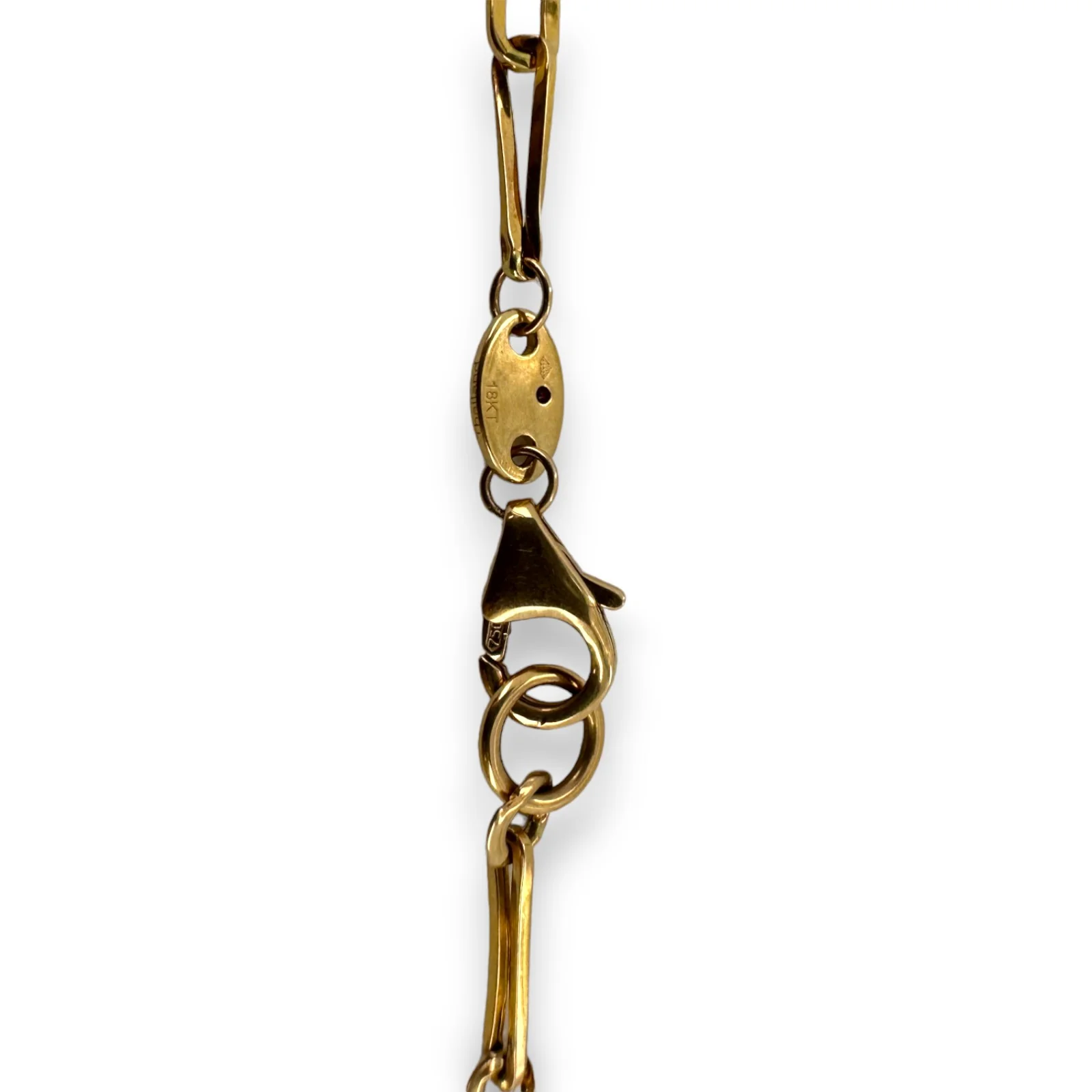 Roberto Coin RARE 18kt Yellow Gold Princess Flower Diamond and Mother of Pearl Locket Necklace with 32" Paperclip Chain - Image 11