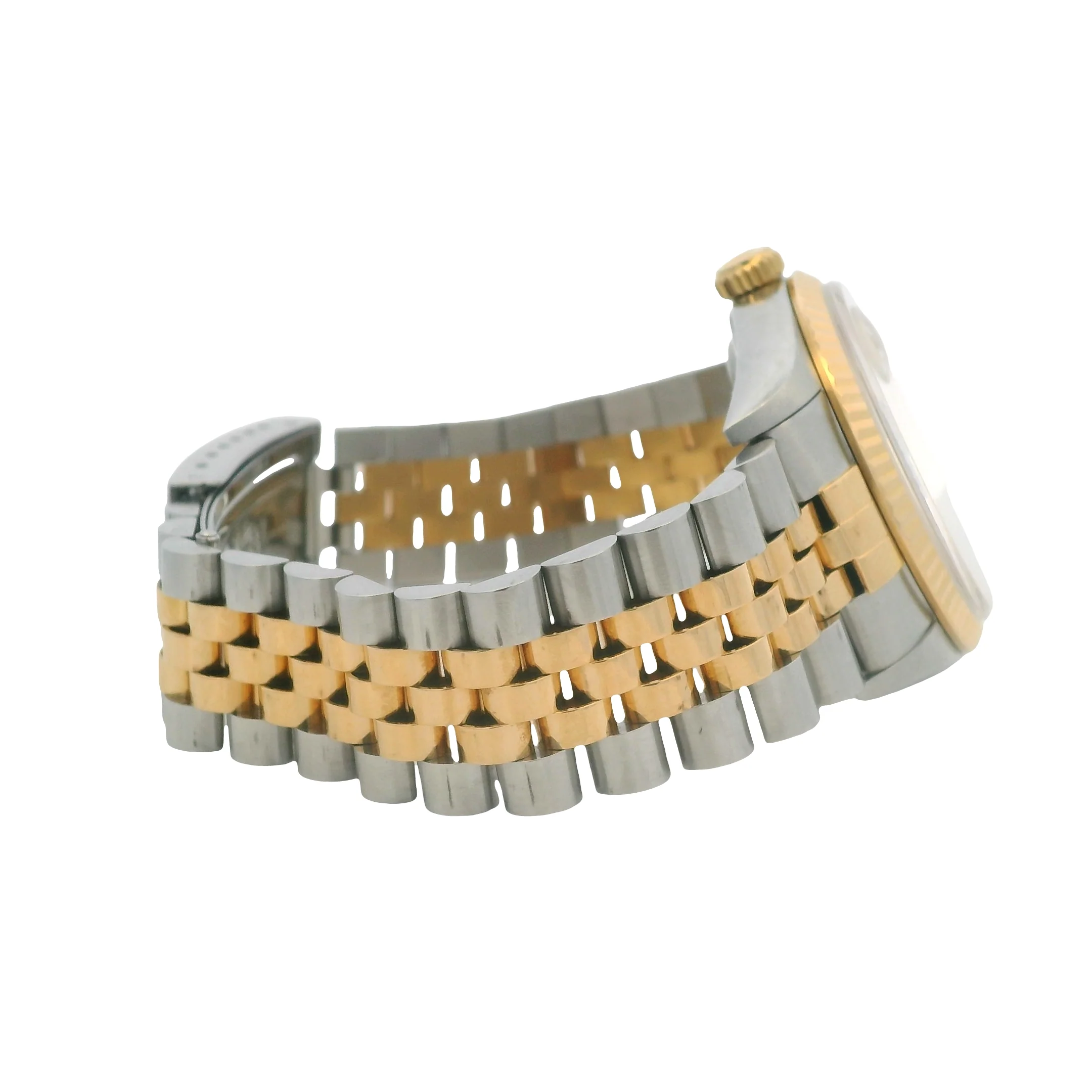 Rolex Datejust 16233 36mm Tapestry Champagne Dial 3135 1993 Steel 18K Gold Watch - Image 3