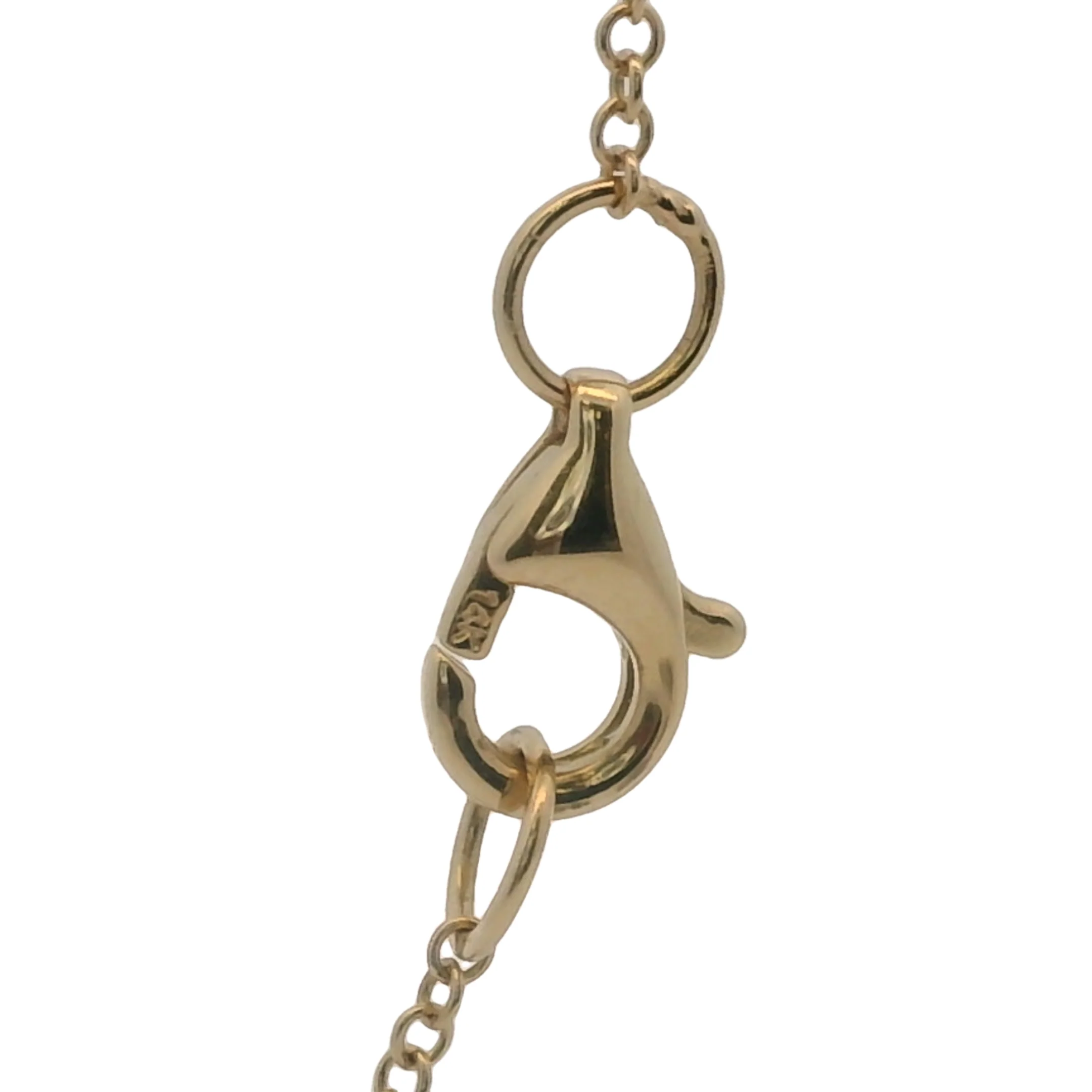 Shy Creation Fine Jewelry Solid 14kt Yellow Gold Celeste 0.09CT Triple Diamond Star Station Pendant Necklace with 4 Adjustable Lengths - Image 7