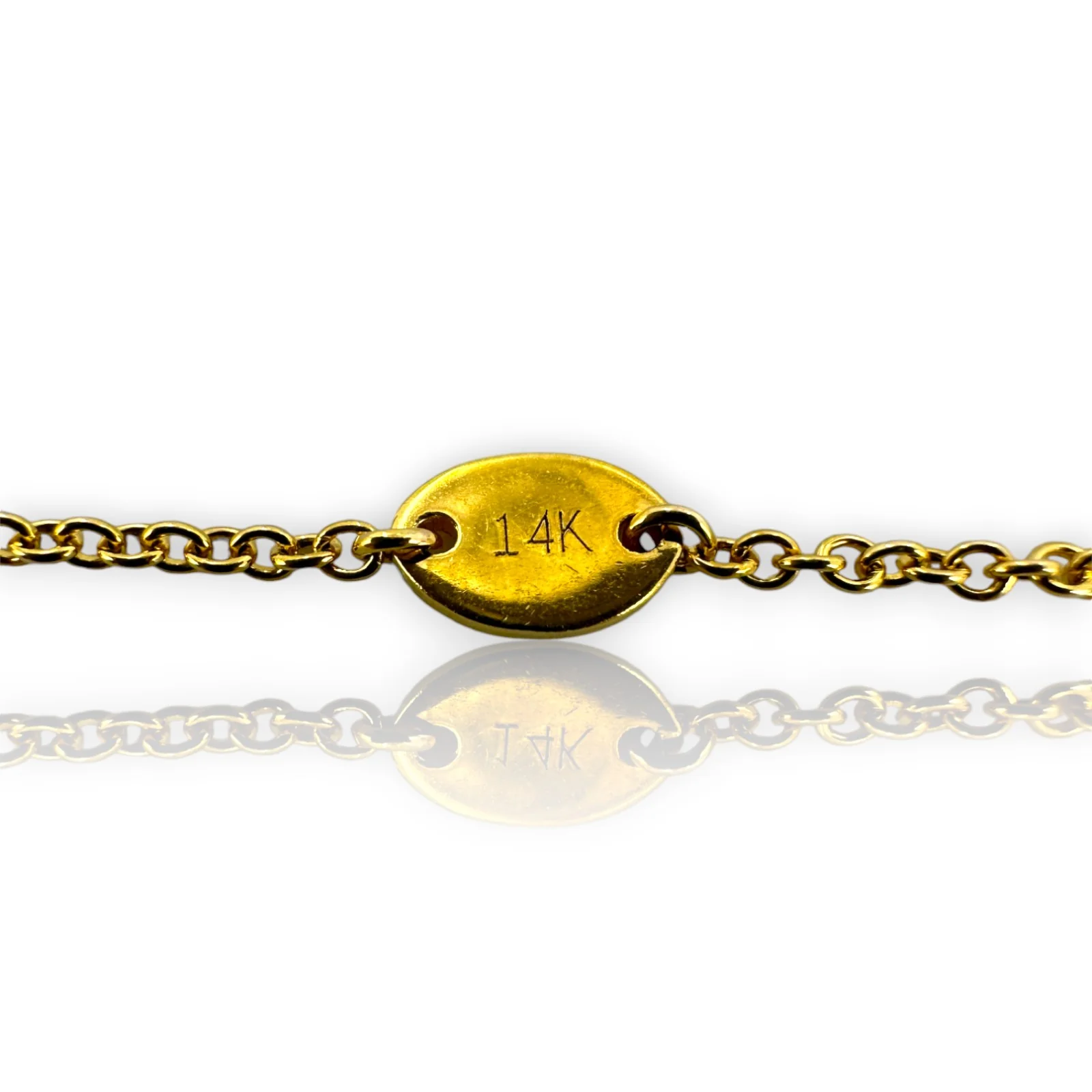SMC Solid 14kt YG Adjustable 16-18" Chain with Center Jump Ring for Pendants and Charms - Image 5