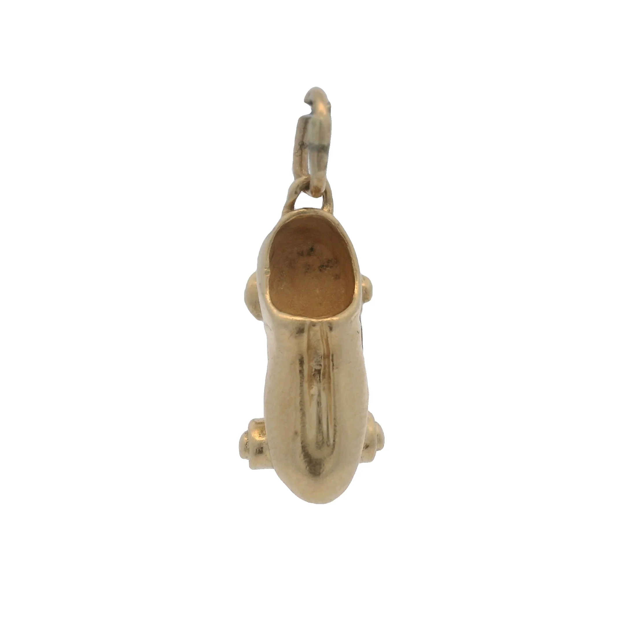 Solid 14kt Yellow Gold Roller Skate Drop/Dangle Hobby Charm - Image 5