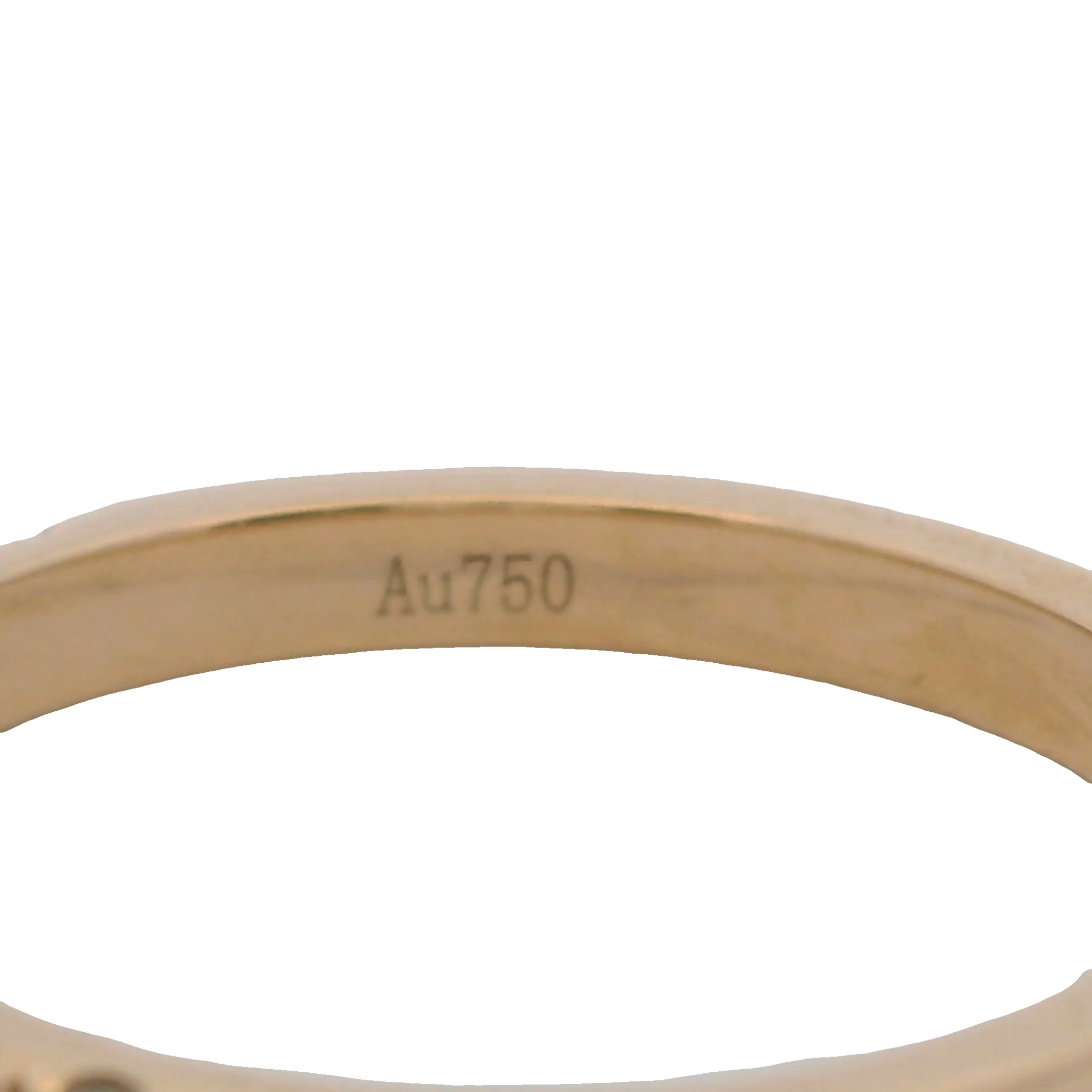 Solid 18kt Yellow Gold Half-Eternity 0.39ctw Diamond Stackable Band Ring Size 6 - Image 5