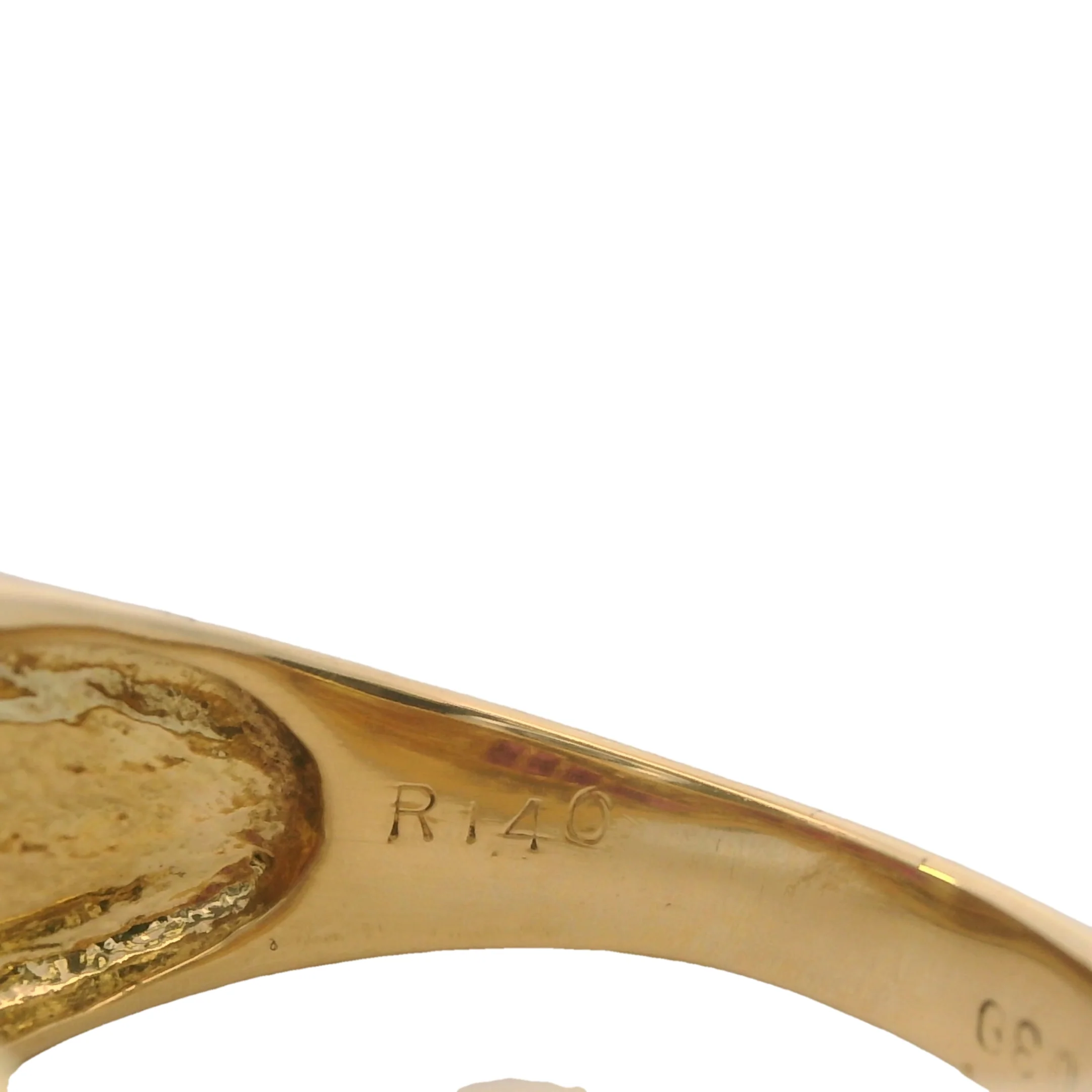 Solid 18kt Yellow Gold, Ruby, and Diamond Crossover Twist Cocktail Band Ring Size 7 - Image 5