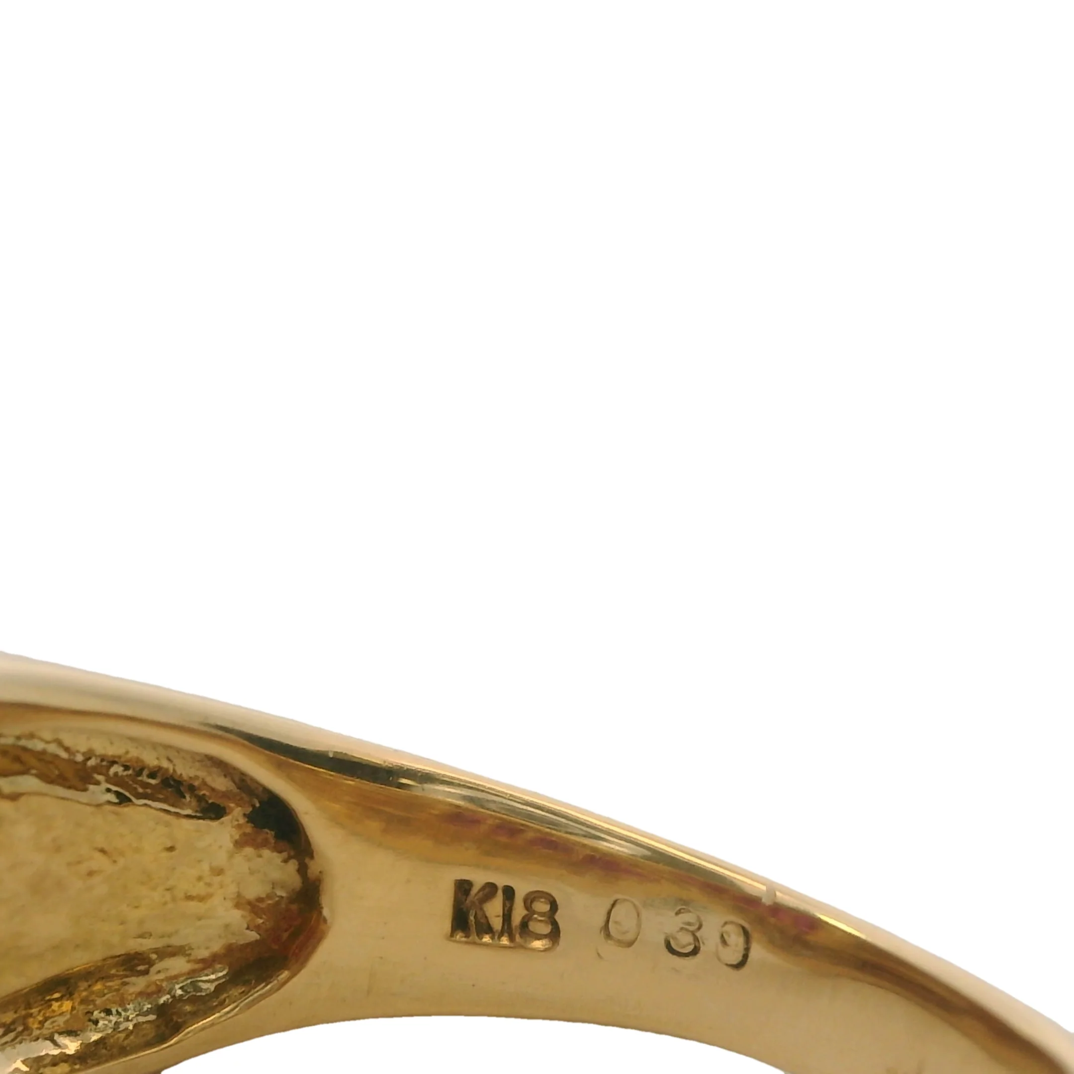 Solid 18kt Yellow Gold, Ruby, and Diamond Crossover Twist Cocktail Band Ring Size 7 - Image 6
