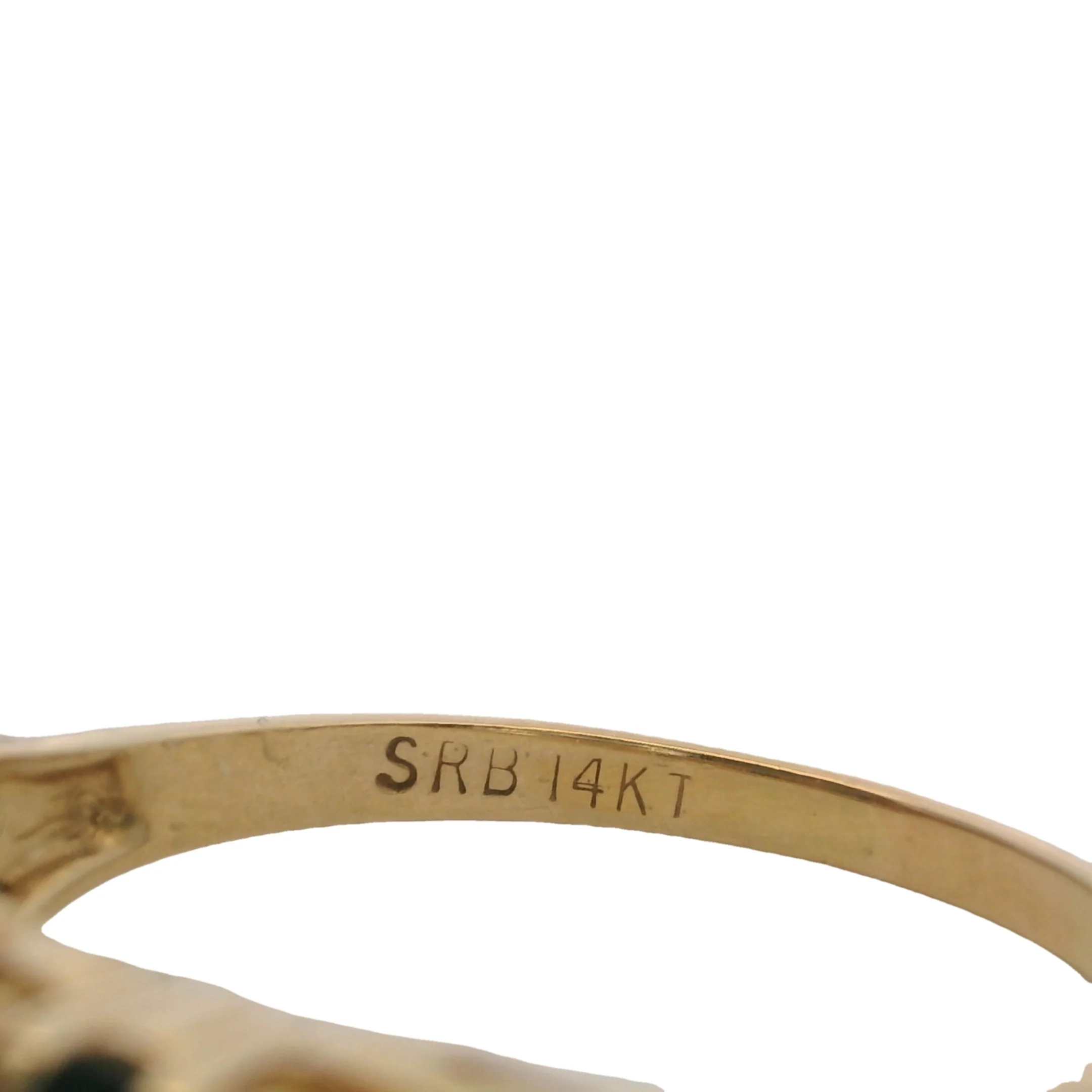 SRB 14kt Yellow Gold, Sapphire, and Diamond Accent Stackable Ring Size 8.5 - Image 5