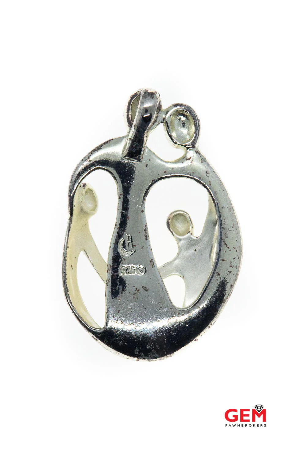 Strong Family Circle Bond Familia Love Parents Kids Charm Solid 925 Sterling Silver Pendant - Image 3