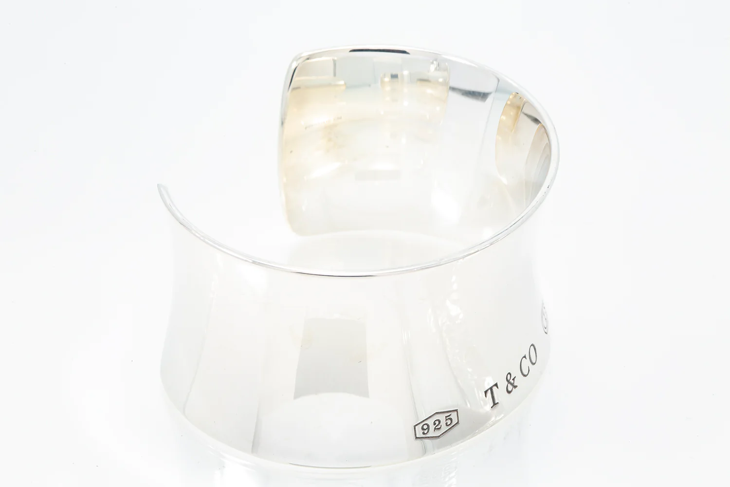 Tiffany & Co 1837 New Style Cuff Bangle Sterling Silver 925 30mm - Image 3