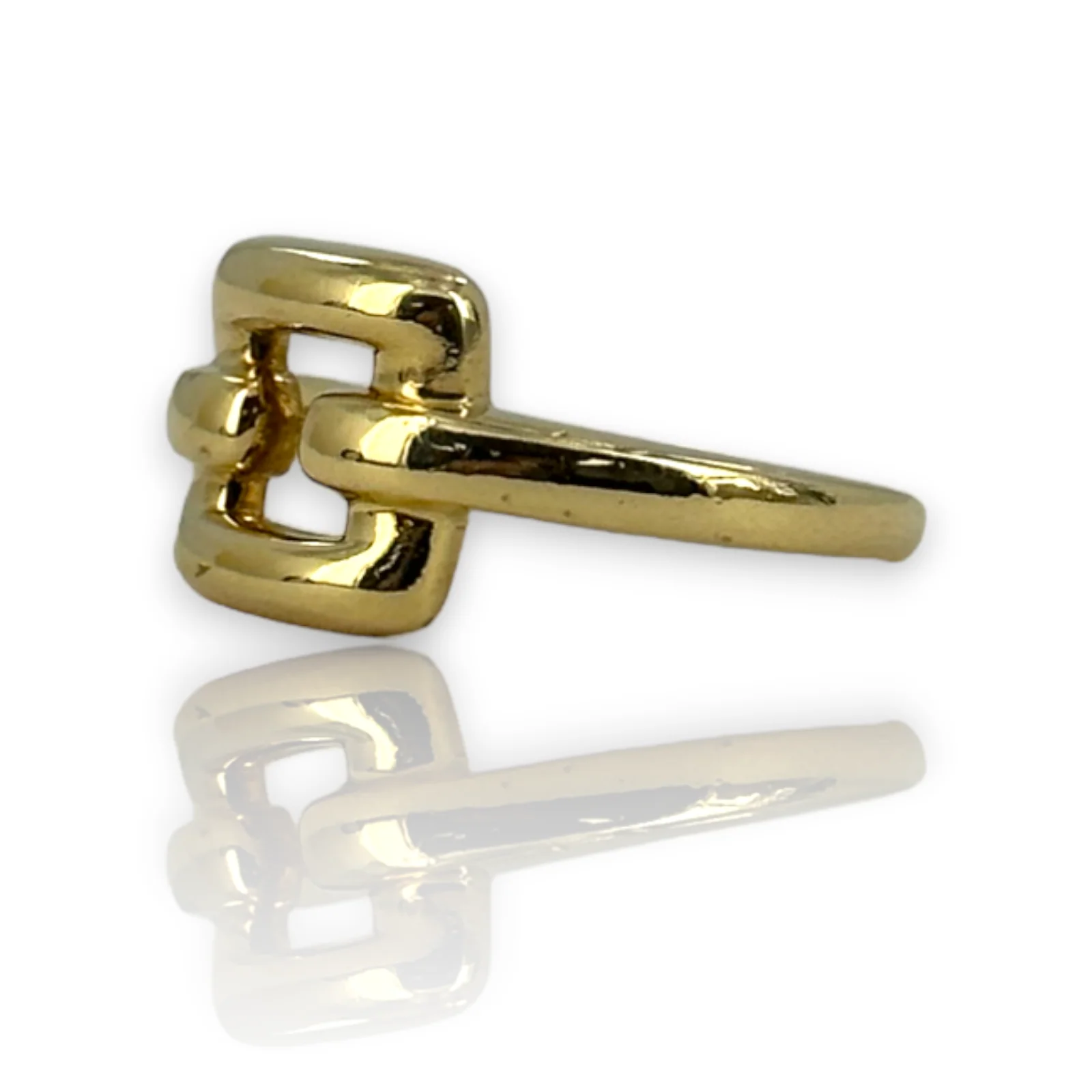 Tiffany & Co 2001 18KT 750 Biscayne Buckle Statement Ring Size 7.5 - Image 3