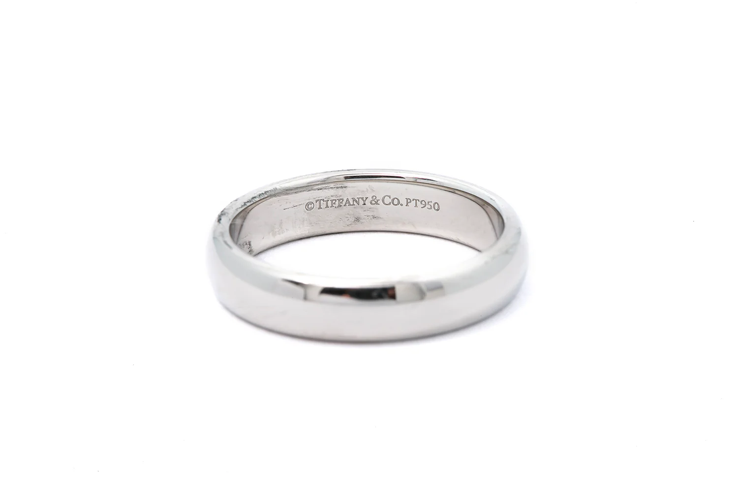 Tiffany & Co 4.5mm Platinum 950 Wedding Band Ring Size 8 - Image 2
