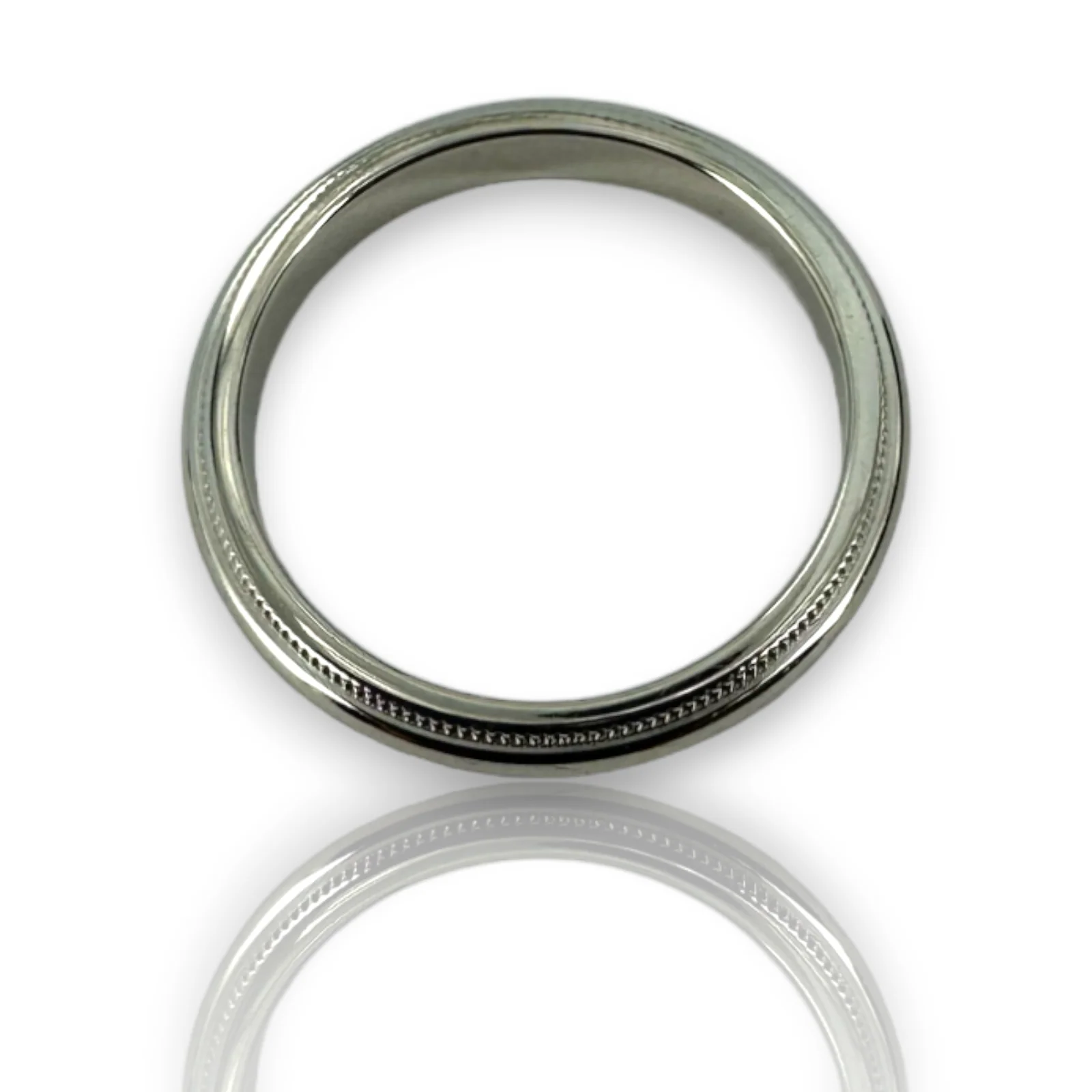 Tiffany & Co Milgrain Platinum Pt950 Wedding Band Ring Size 7 - Image 3