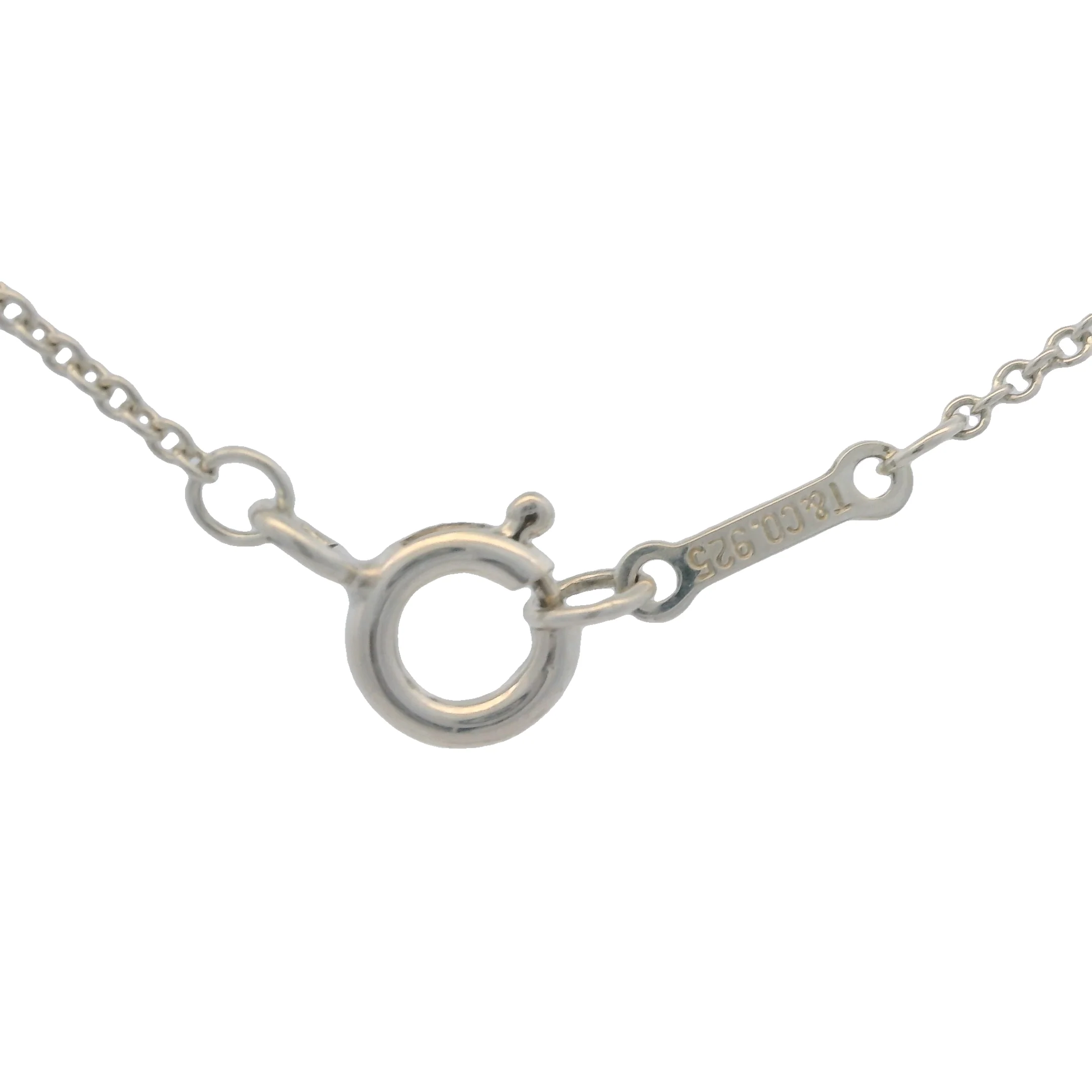 Tiffany & Co Paloma Picasso Collection Loving Heart 16" Necklace In 925 Sterling Silver - Image 7
