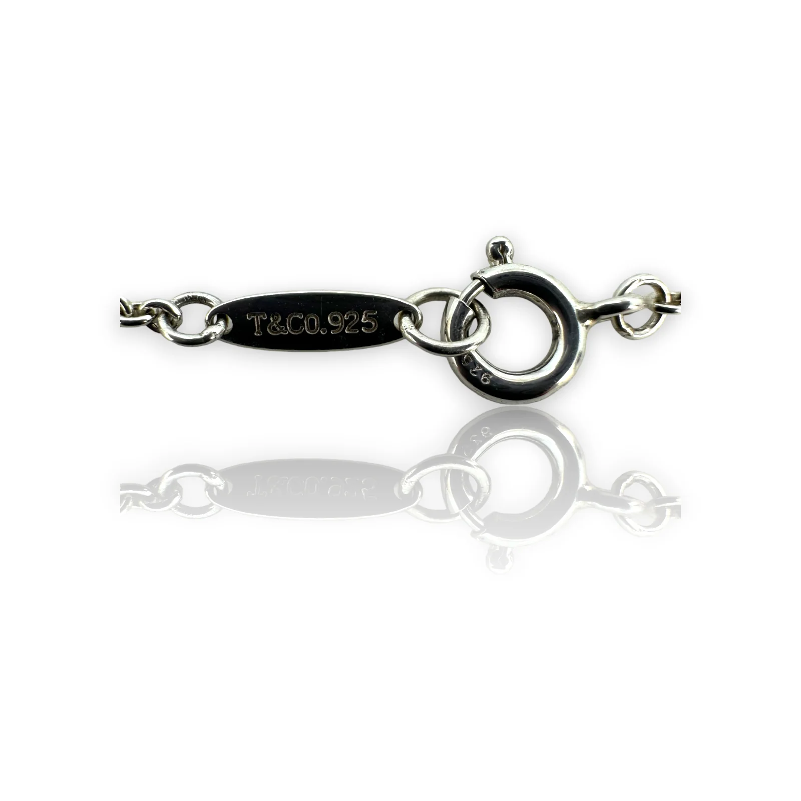Tiffany & Co Peretti 5 Teardrop 925 Sterling Silver Charm Bracelet 7" - Image 5