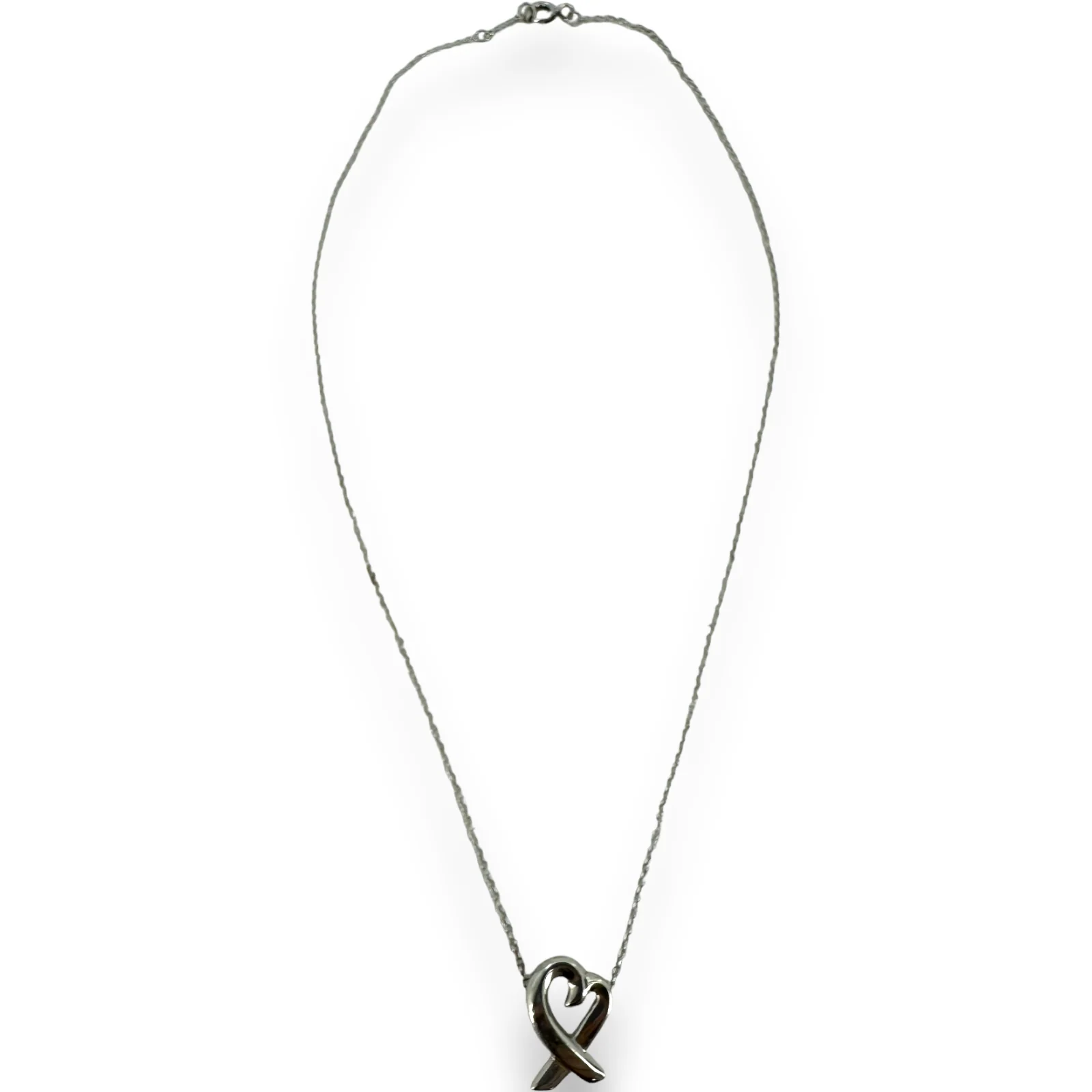 Tiffany & Co Sterling Silver Palmona Picasso Loving Heart 925 Sterling Silver Pendant Necklace - Image 3