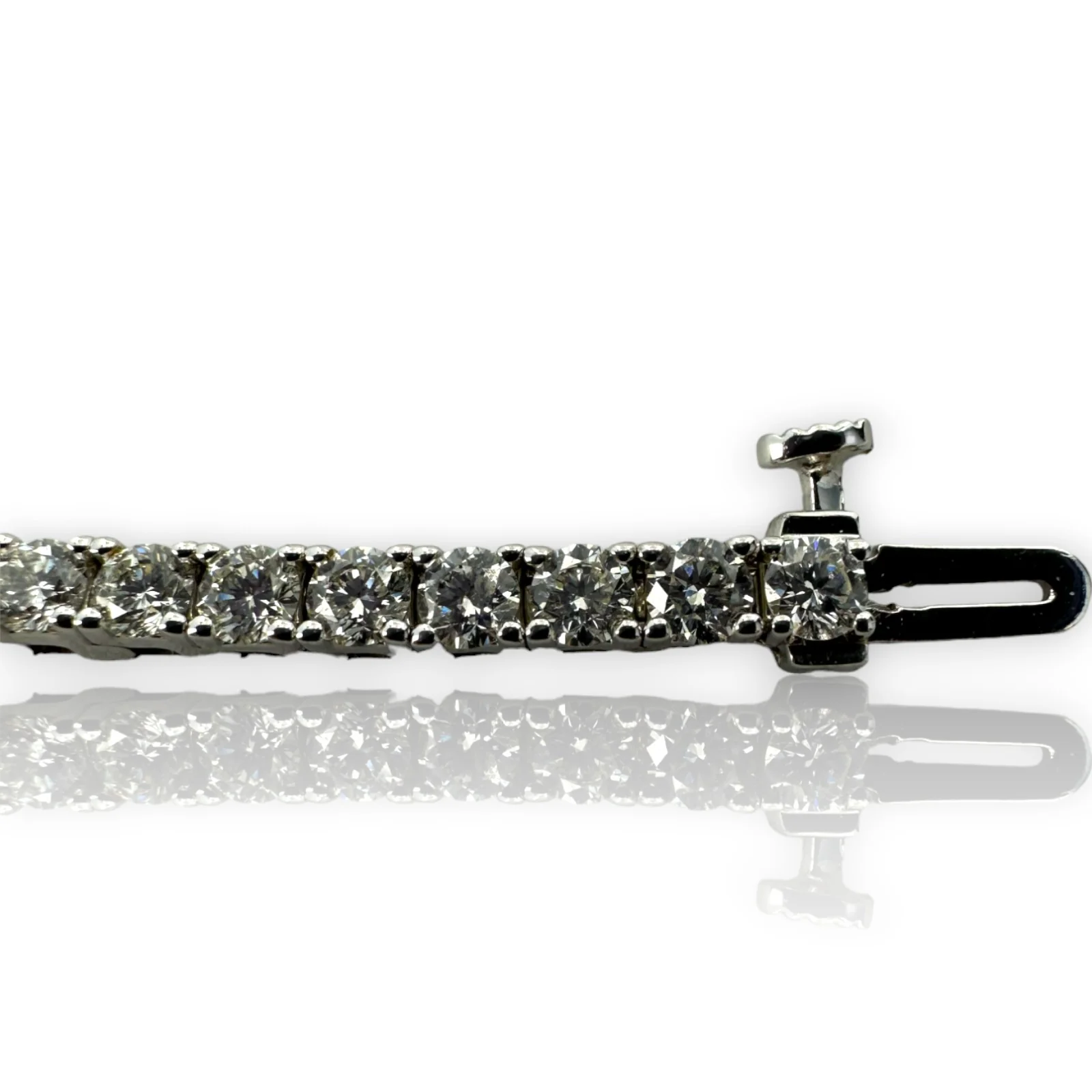 Unique Designs IGI Certified 4.95ctw 2.8mm Wide Diamond Tennis Bracelet with H-I Color VS1-VS2 Clarity Diamonds 7" Long - Image 6