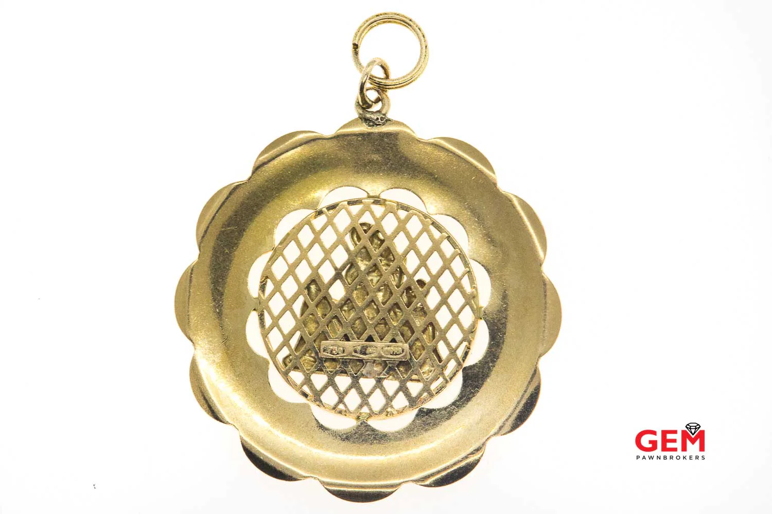 UnoAErra Michelangelo Pieta Solid Yellow Gold 18k 750 Religious Charm Pendant - Image 2