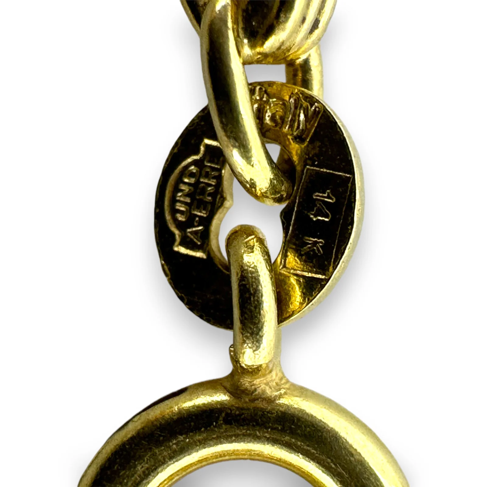 UNOAERRE Vintage 1950s 14kt Yellow Gold and 24 Cultured Pearl 28" Station Necklace - Image 4