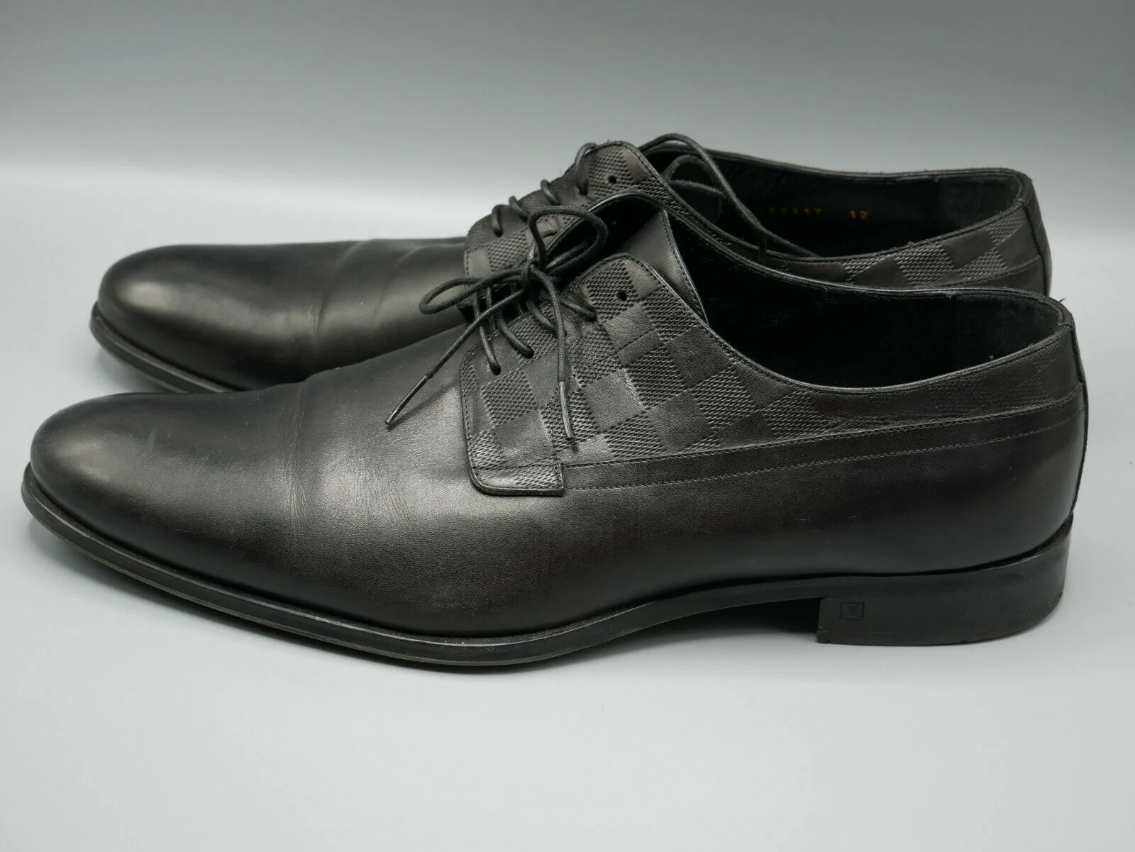 Used Authentic Louis Vuitton Haussmann Derby US Size 12 Eur Size 46 - Image 2