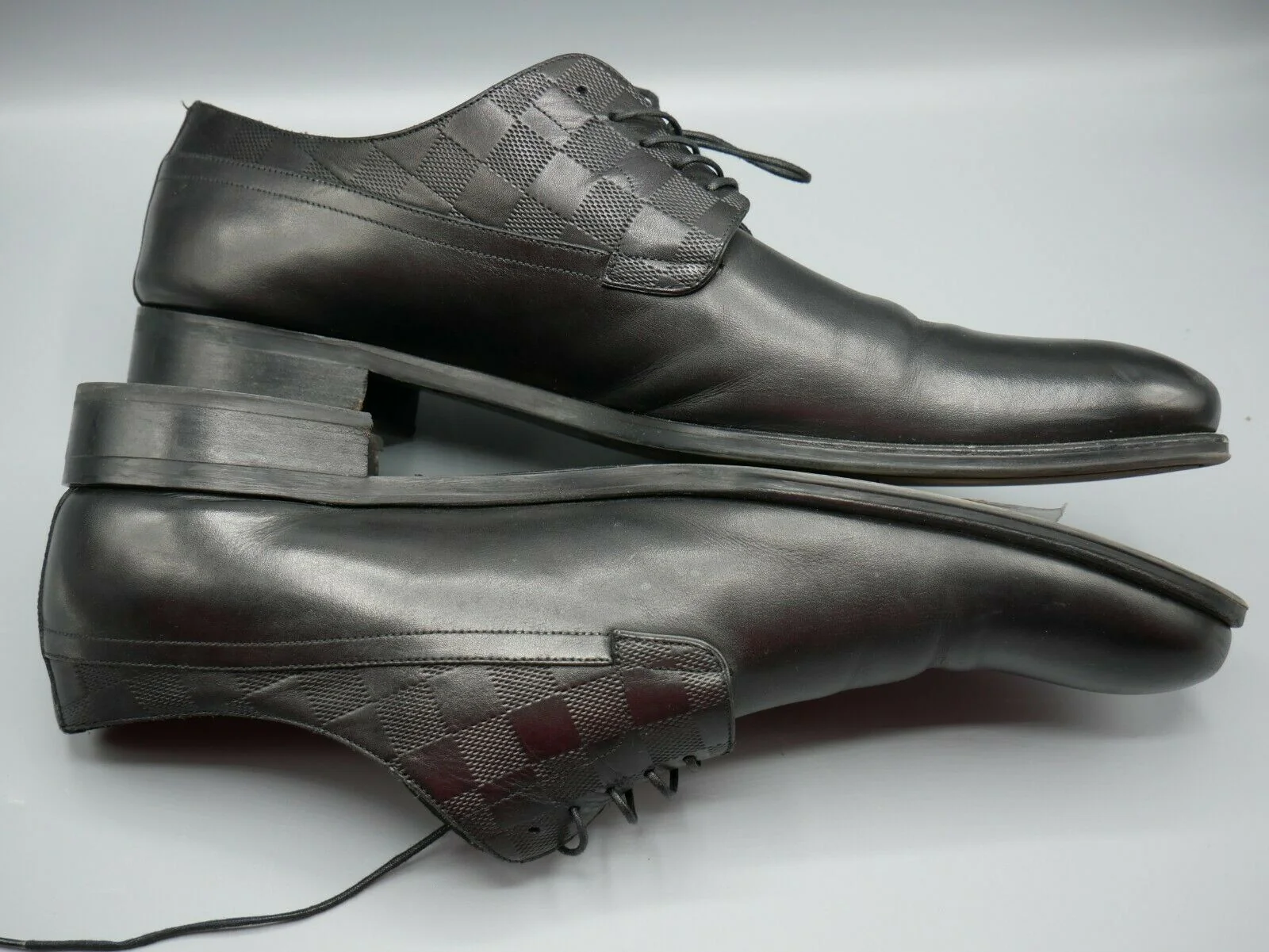Used Authentic Louis Vuitton Haussmann Derby US Size 12 Eur Size 46 - Image 5