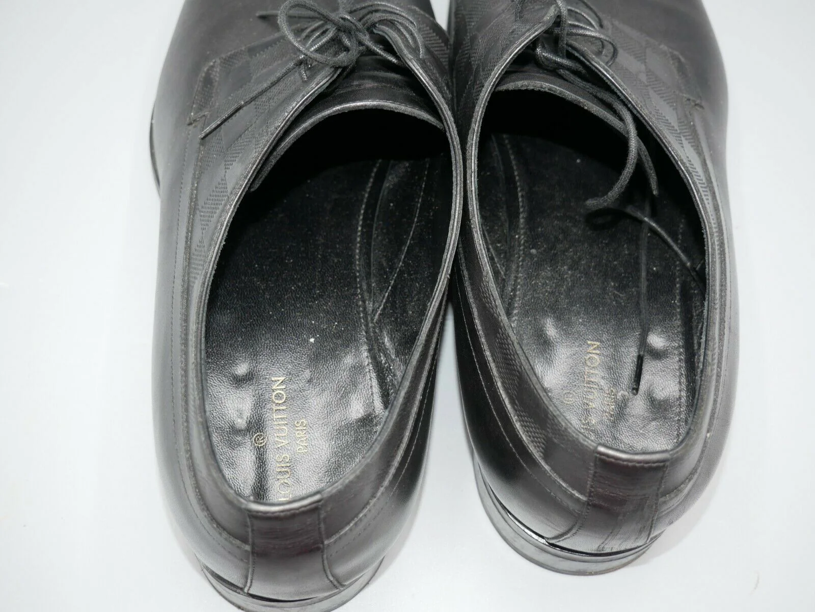 Used Authentic Louis Vuitton Haussmann Derby US Size 12 Eur Size 46 - Image 7