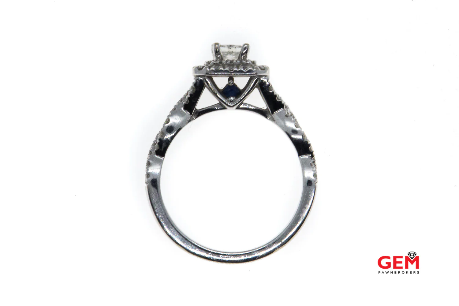 Vera Wang 14 KT Solid White Gold Diamond Engagement Ring - Image 6
